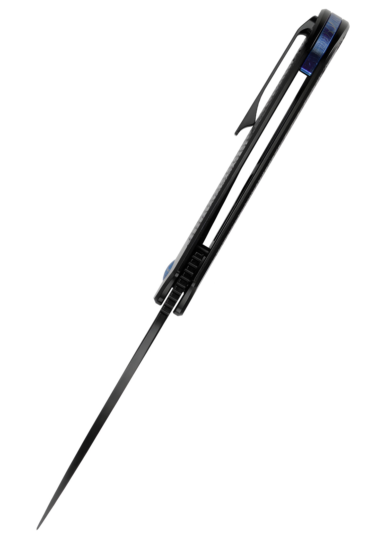 Imagen única de: Navaja Kizer Knives Varatas, Titanio, Hoja Negra