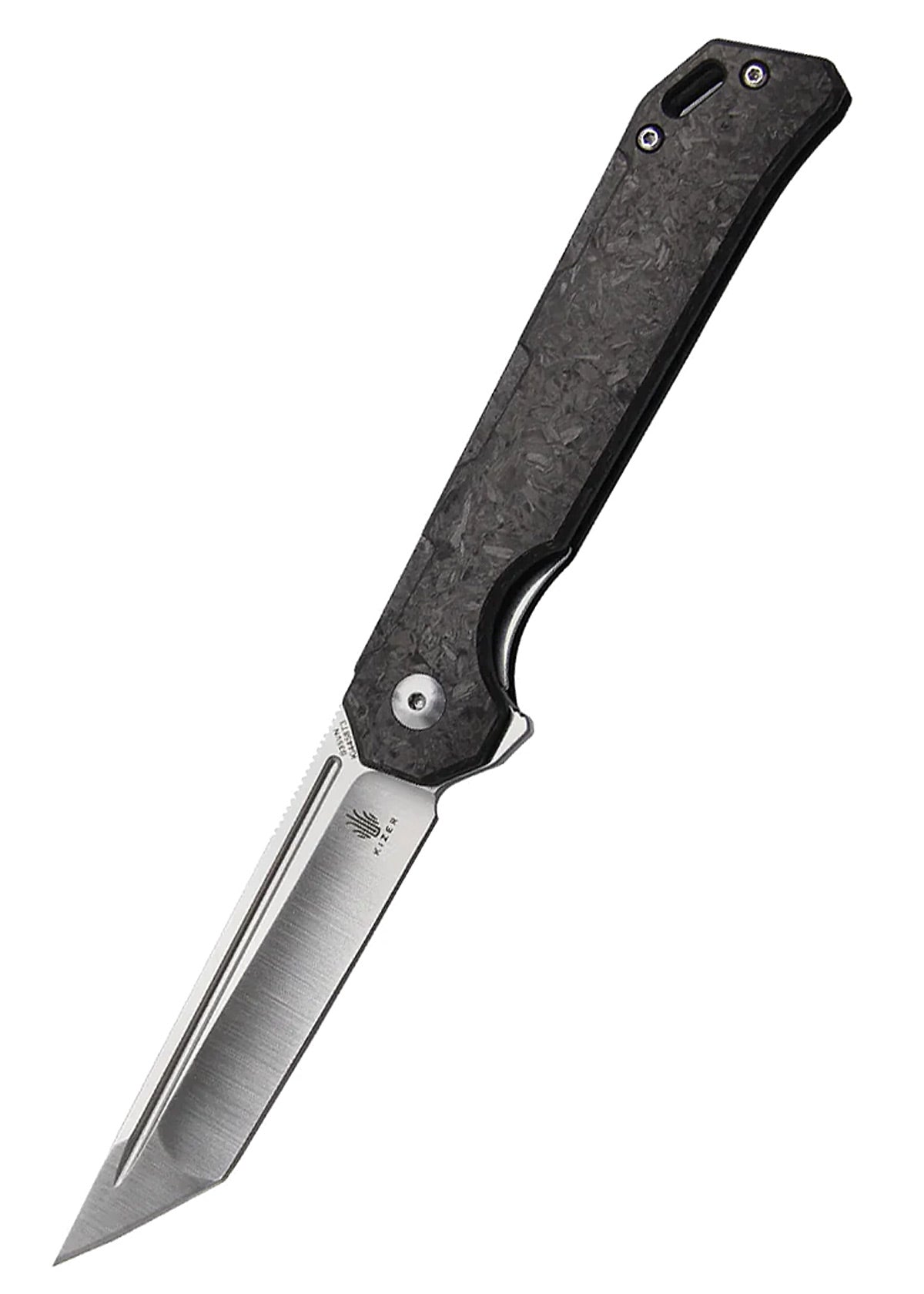 Imagen única de: Navaja De Bolsillo Kizer Knives, Carbono, Hoja Satinada