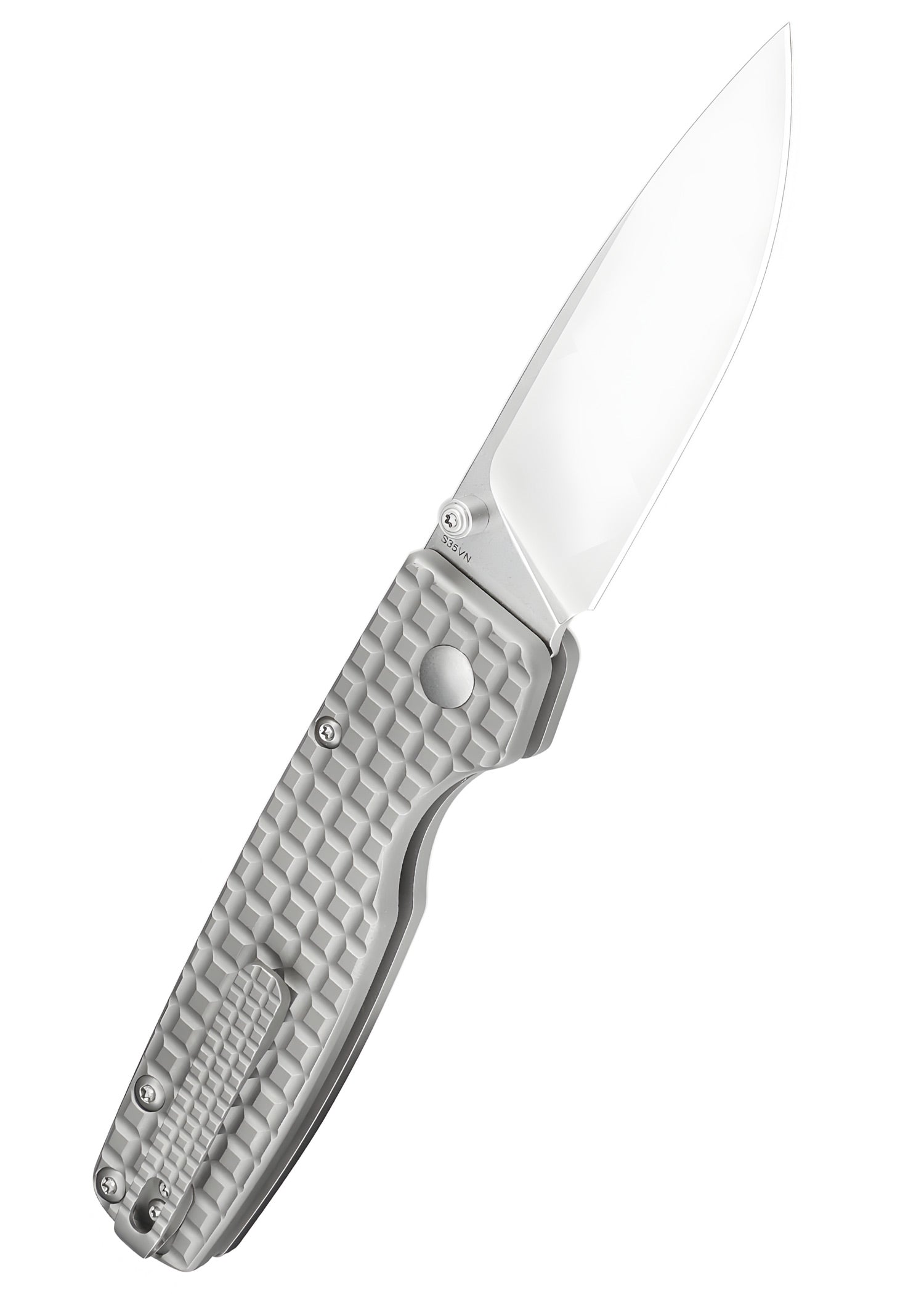 Imagen única de: Navaja Kizer Knives Original Xl, Titanio, Lavada A La Piedra