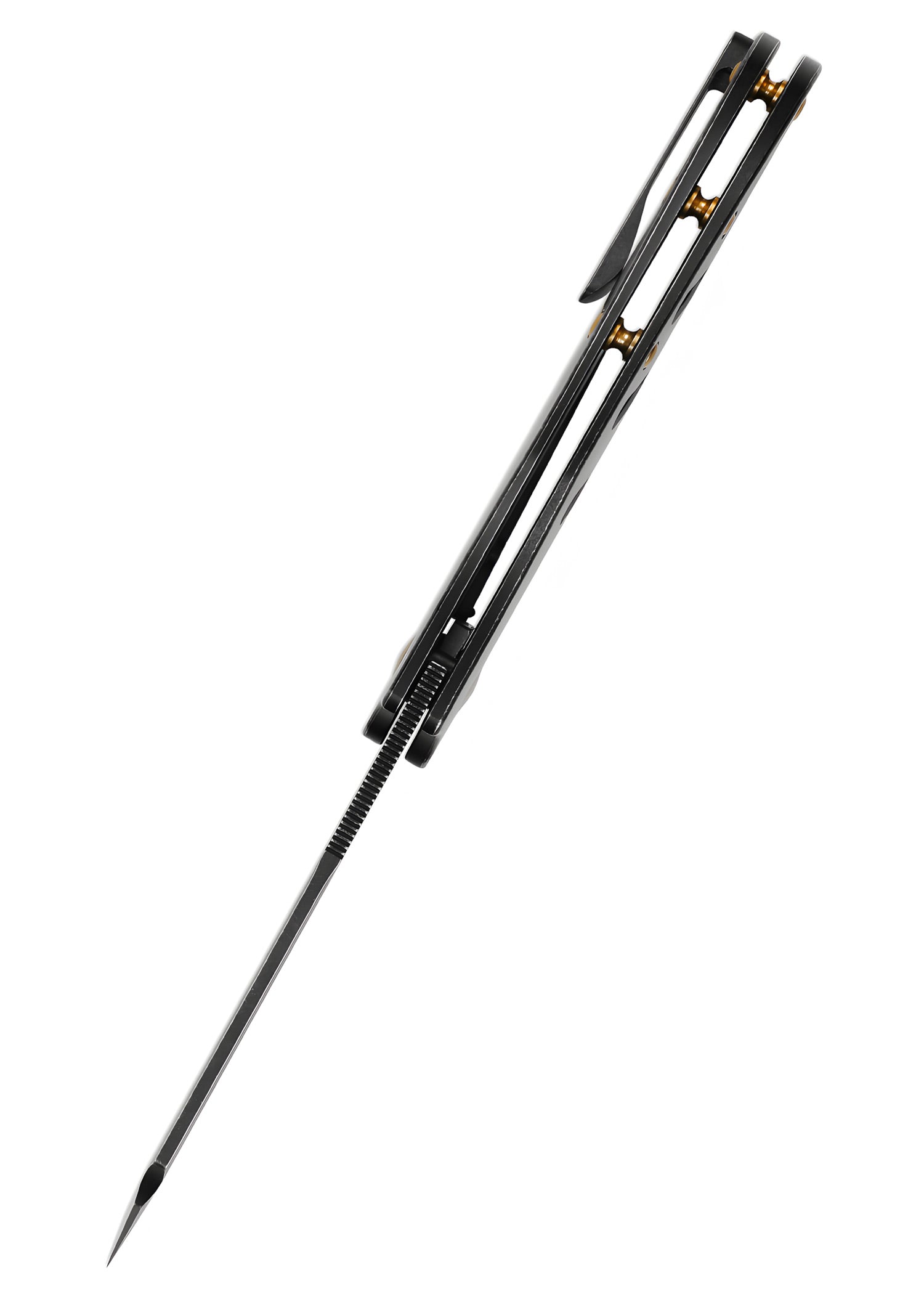 Imagen única de: Navaja De Bolsillo Kizer Knives Sheepdog C01c Xl, Titanio, Hoja Negra