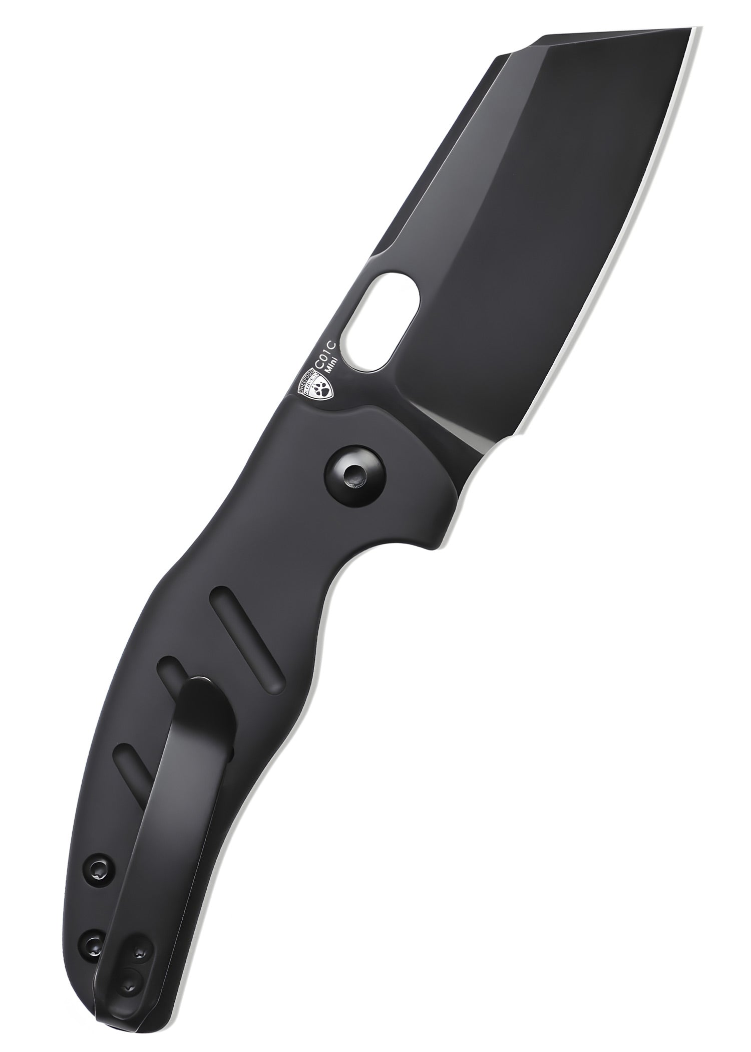 Imagen única de: Navaja Kizer Knives Sheepdog C01c Mini, Aluminio, Hoja Negra