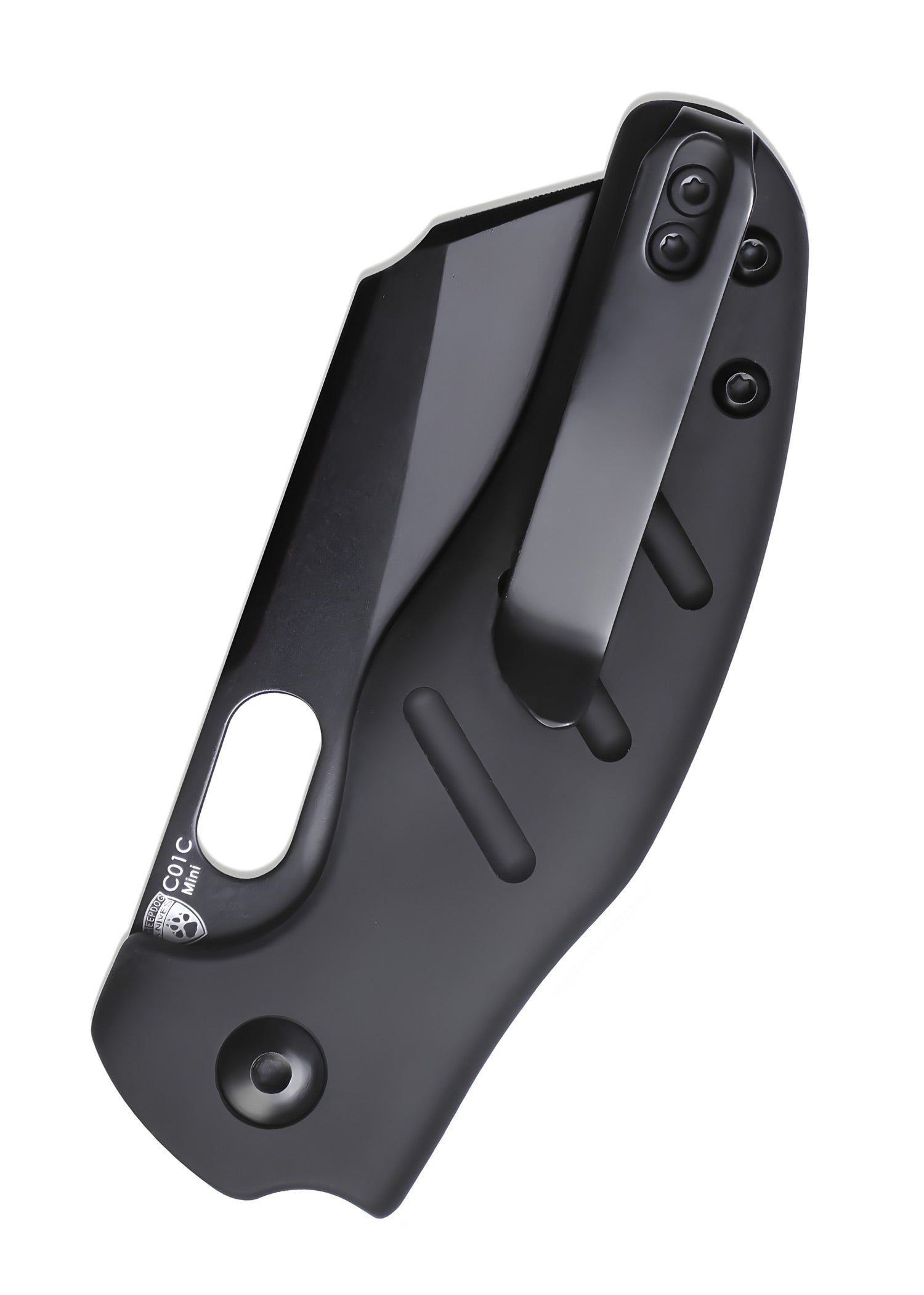 Imagen única de: Navaja Kizer Knives Sheepdog C01c Mini, Aluminio, Hoja Negra