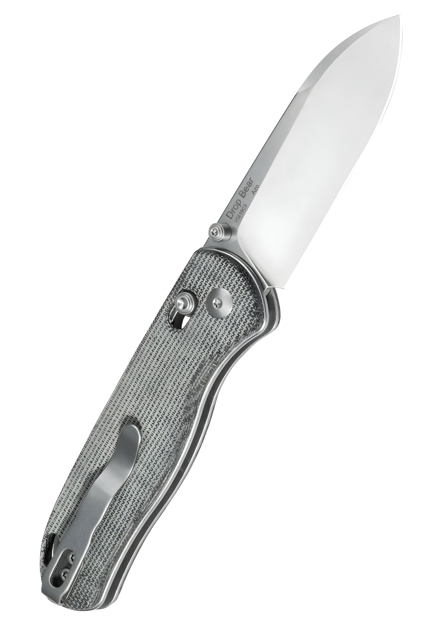 Imagen única de: Navaja Kizer Knives Drop Bear, Micarta, Lavada A La Piedra