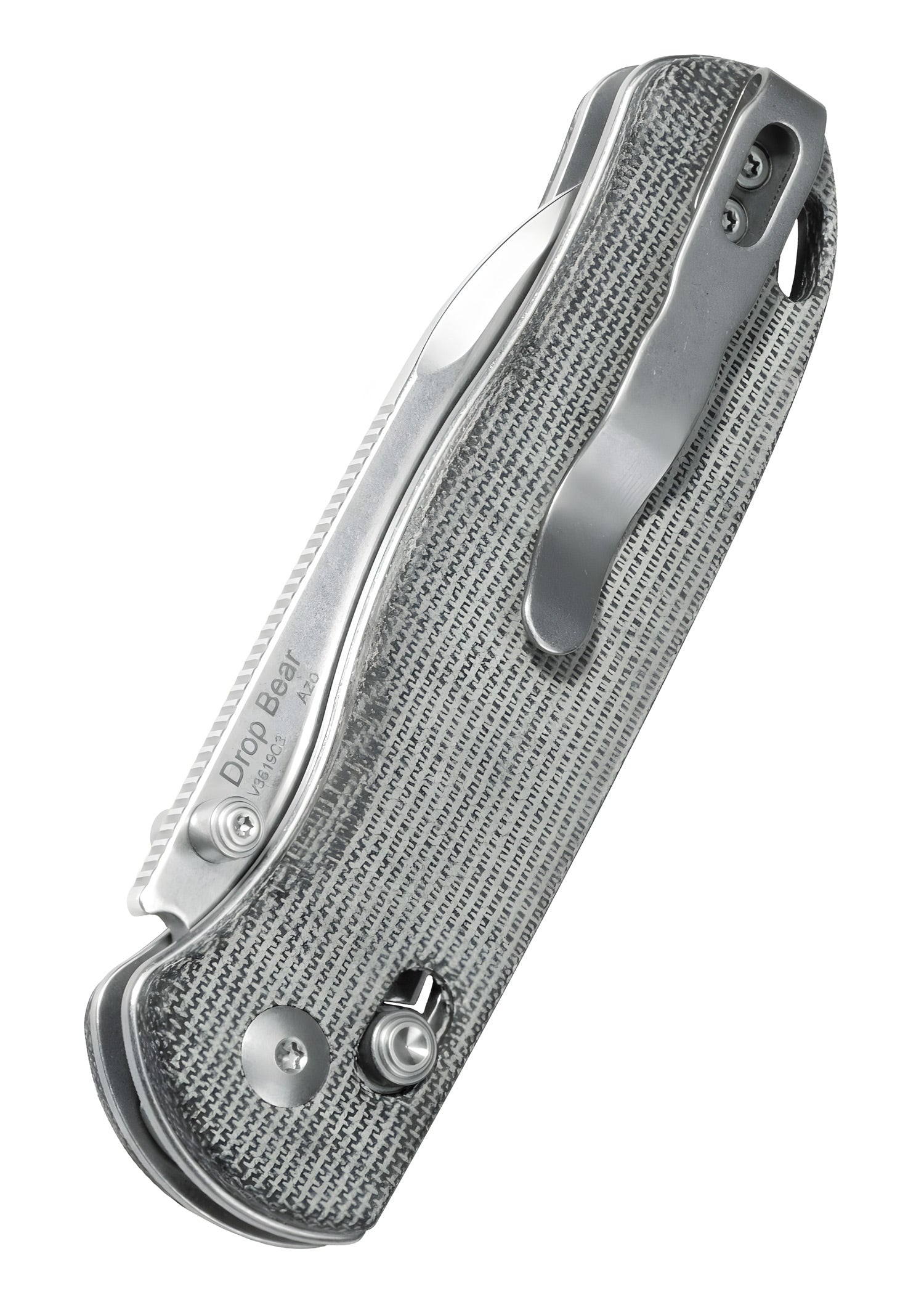 Imagen única de: Navaja Kizer Knives Drop Bear, Micarta, Lavada A La Piedra