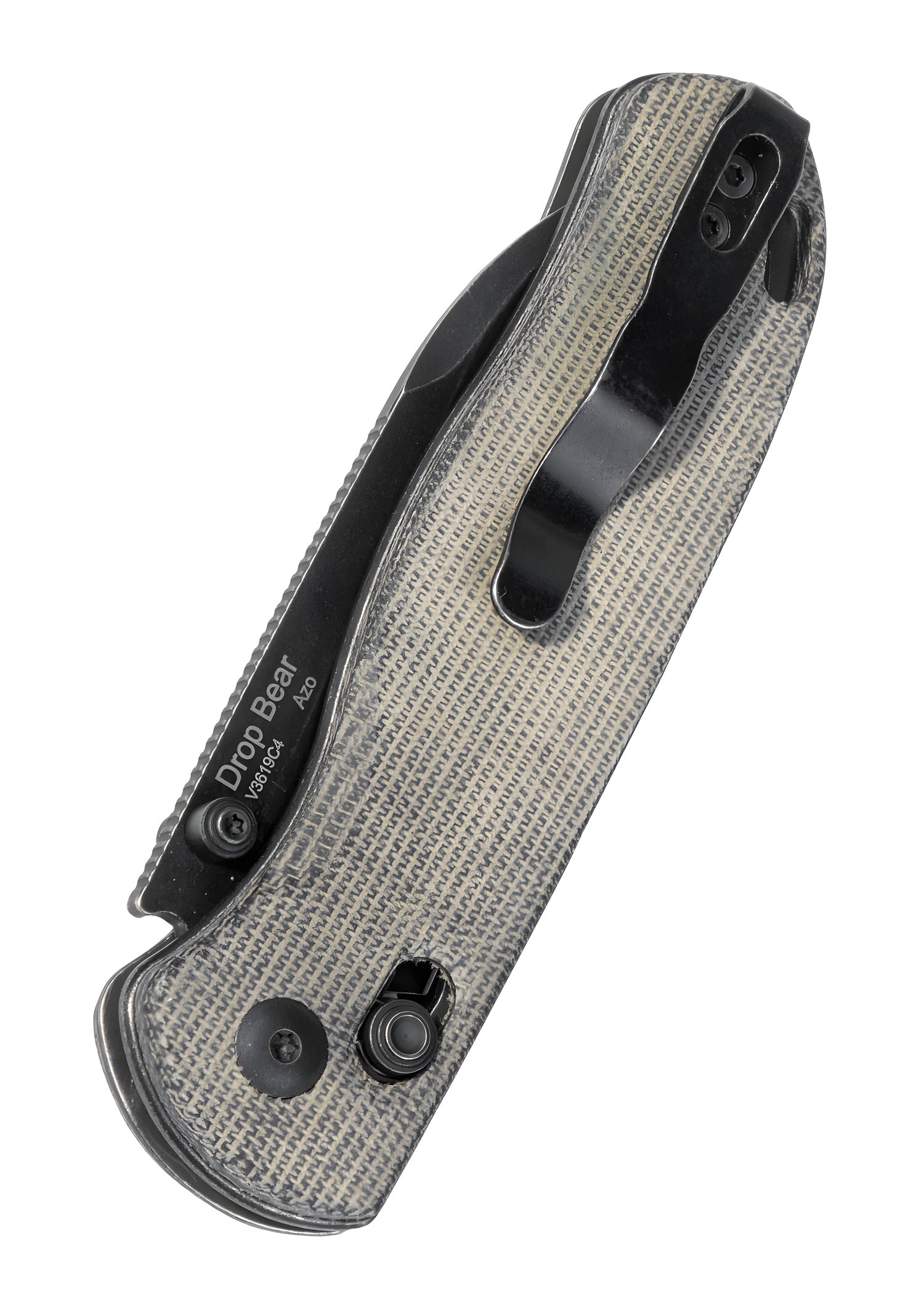 Imagen única de: Navaja Kizer Knives Drop Bear, Micarta, Hoja Negra