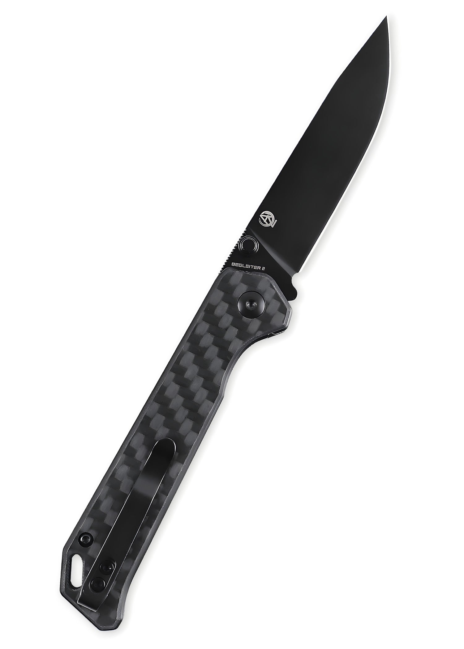 Imagen única de: Kizer Knives Navaja De Bolsillocompañera 2, Carbono, Hoja Negra