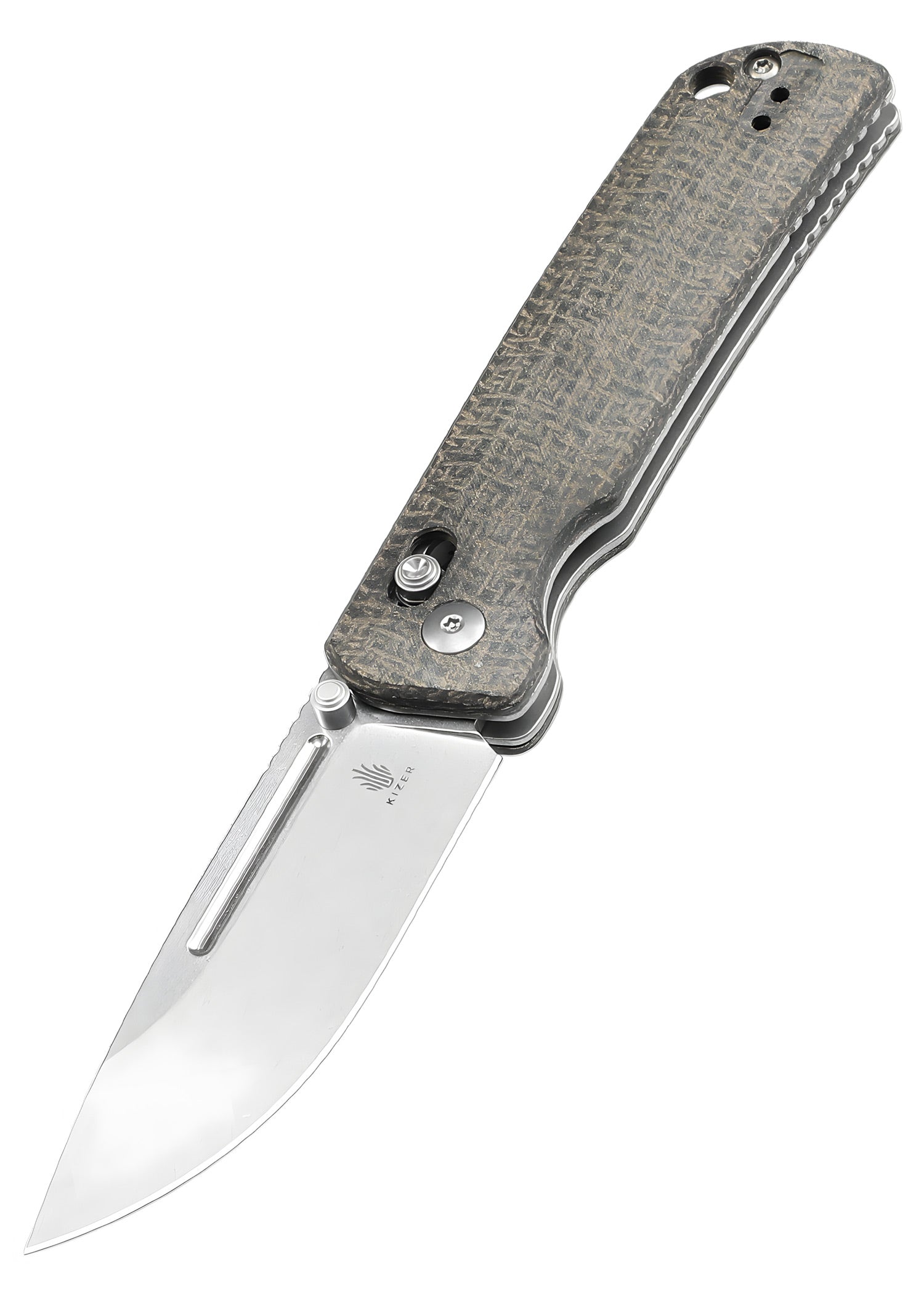 Imagen única de: Navaja Kizer Knives Escort, Micarta, Lavada A La Piedra