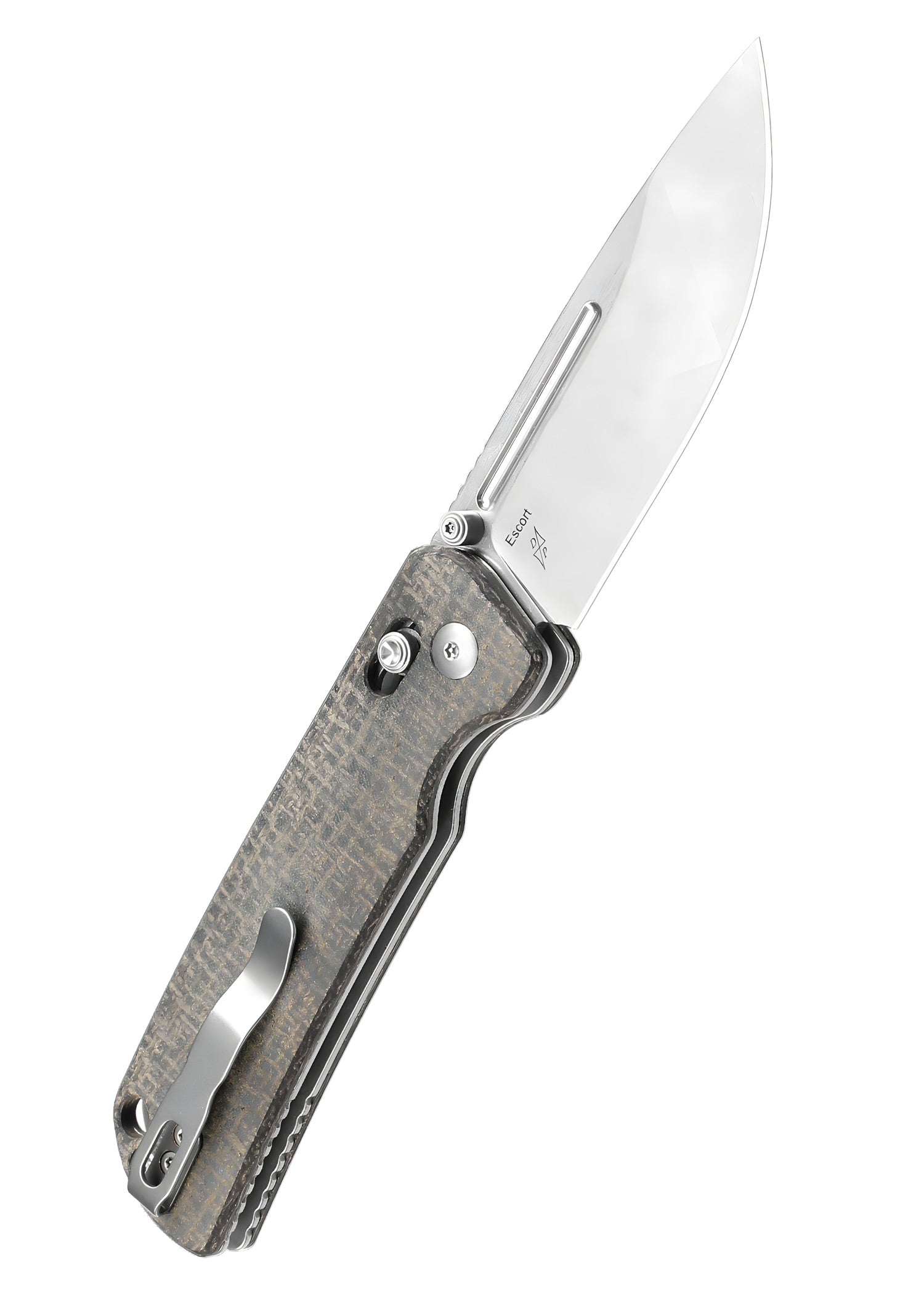 Imagen única de: Navaja Kizer Knives Escort, Micarta, Lavada A La Piedra