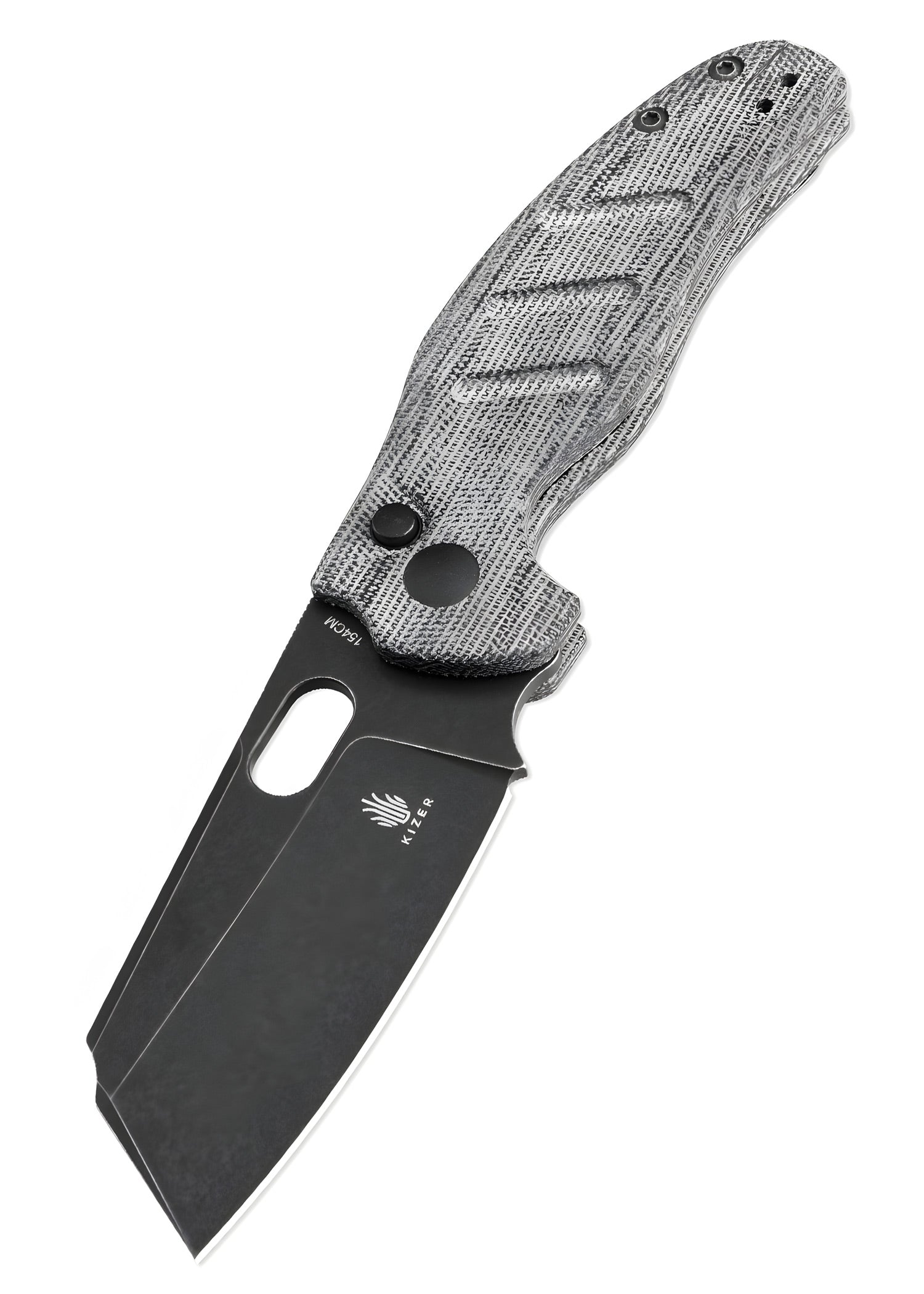 Imagen única de: Navaja Kizer Knives Sheepdog C01c, Micarta, Hoja Negra