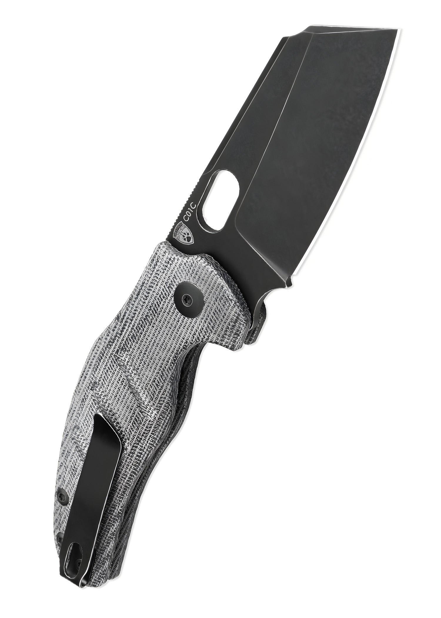 Imagen única de: Navaja Kizer Knives Sheepdog C01c, Micarta, Hoja Negra