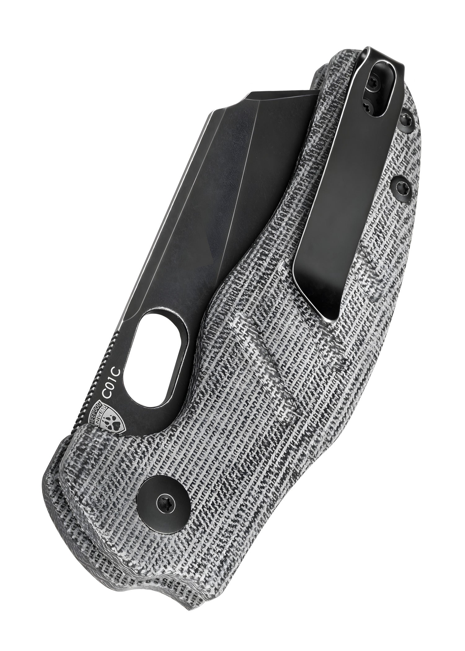 Imagen única de: Navaja Kizer Knives Sheepdog C01c, Micarta, Hoja Negra