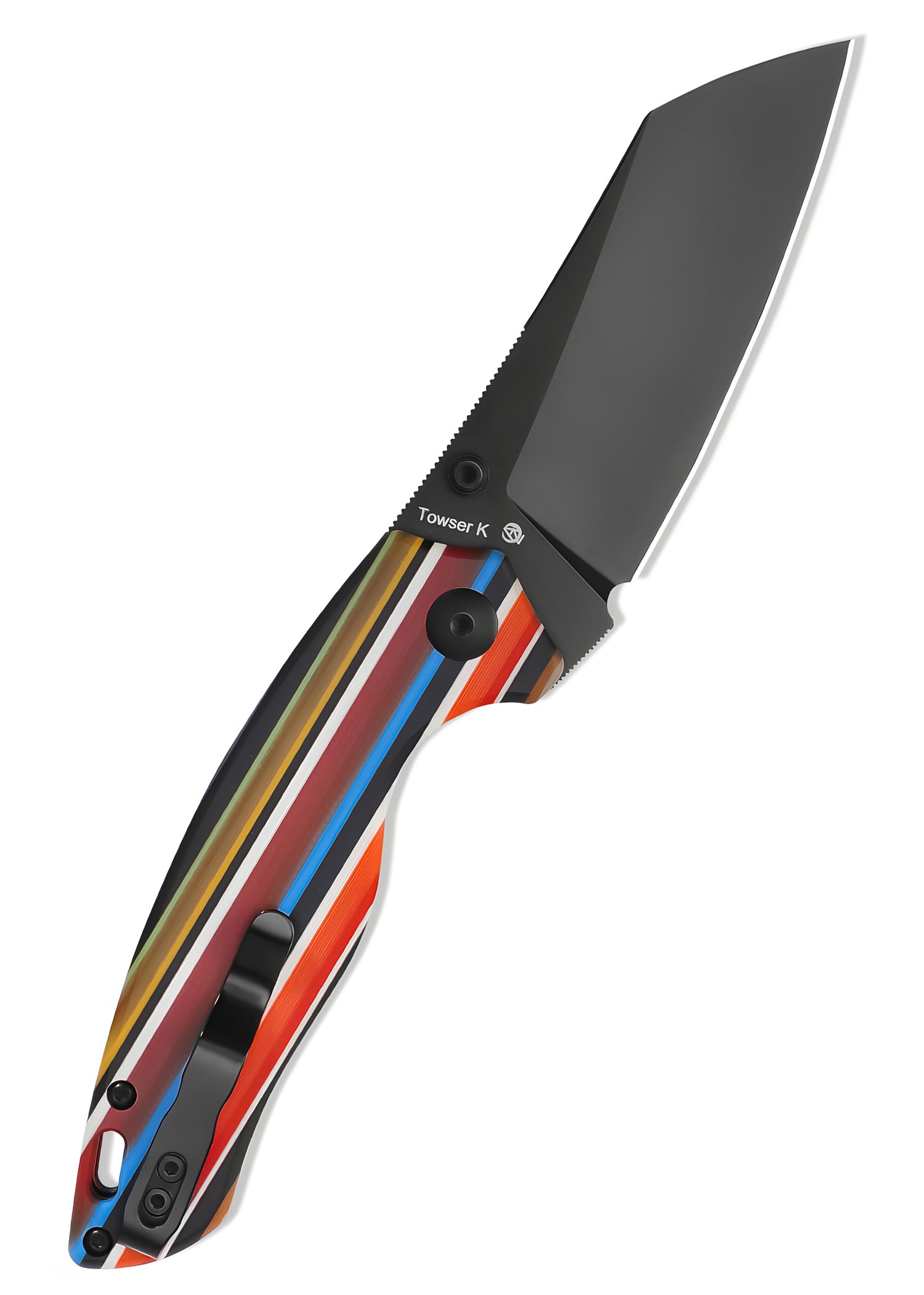 Imagen única de: Navaja Kizer Knives Towser K, Serape, Mango G10, Hoja Negra