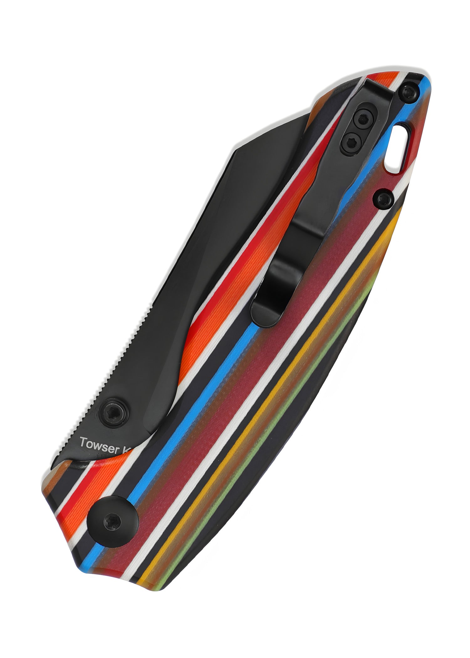 Imagen única de: Navaja Kizer Knives Towser K, Serape, Mango G10, Hoja Negra