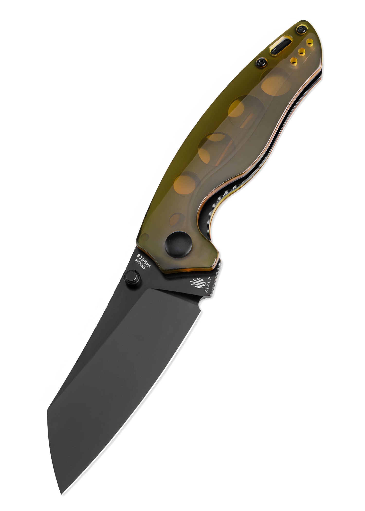 Imagen única de: Navaja Kizer Knives Towser K, Mango Pei, Hoja Negra