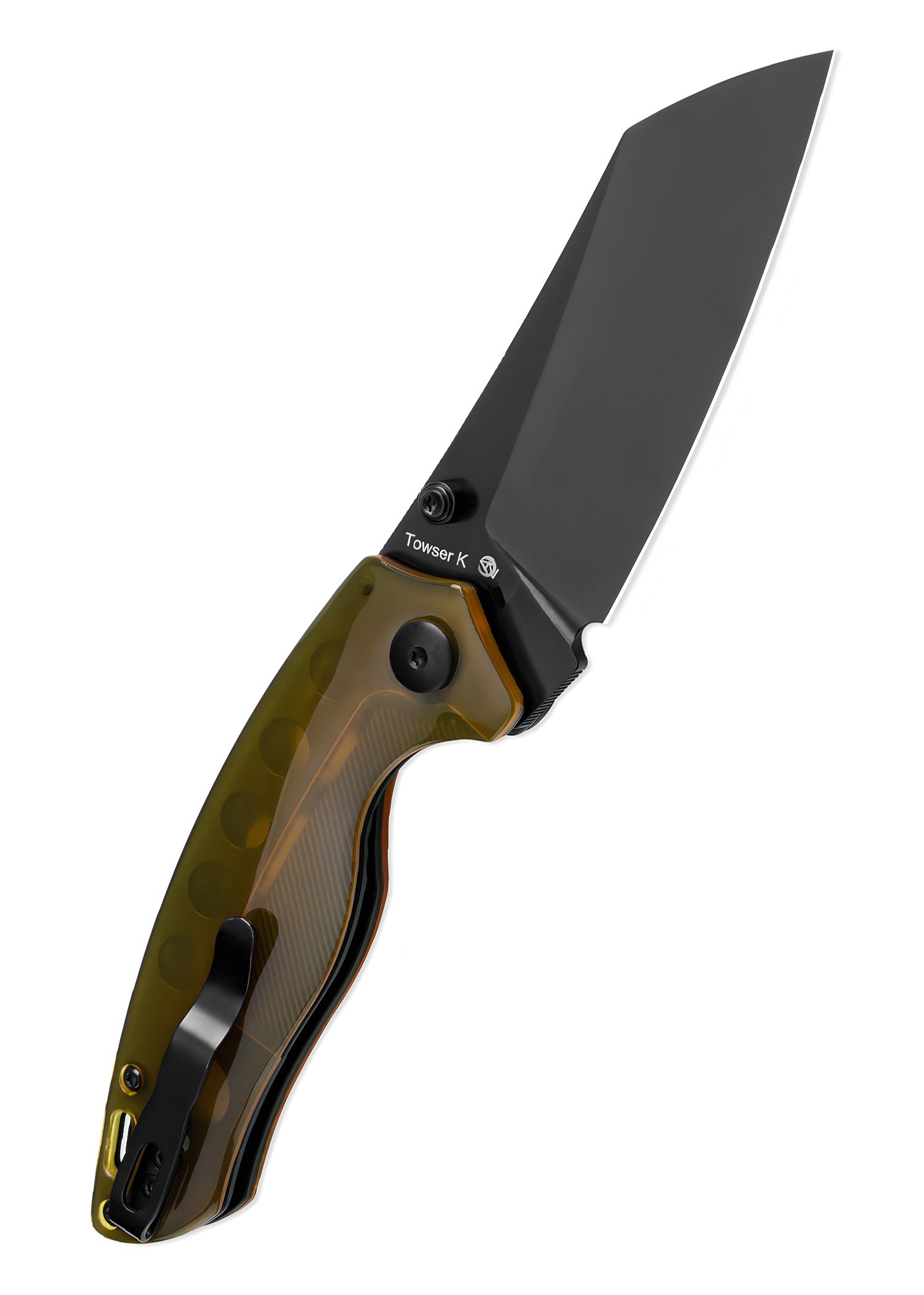 Imagen única de: Navaja Kizer Knives Towser K, Mango Pei, Hoja Negra