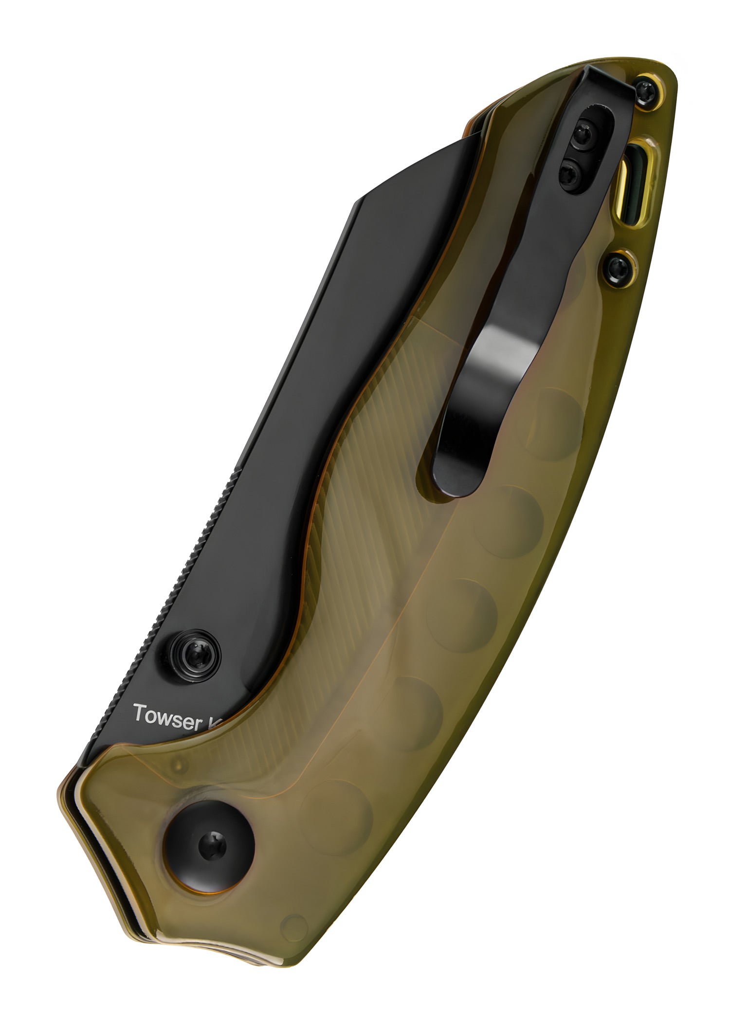 Imagen única de: Navaja Kizer Knives Towser K, Mango Pei, Hoja Negra