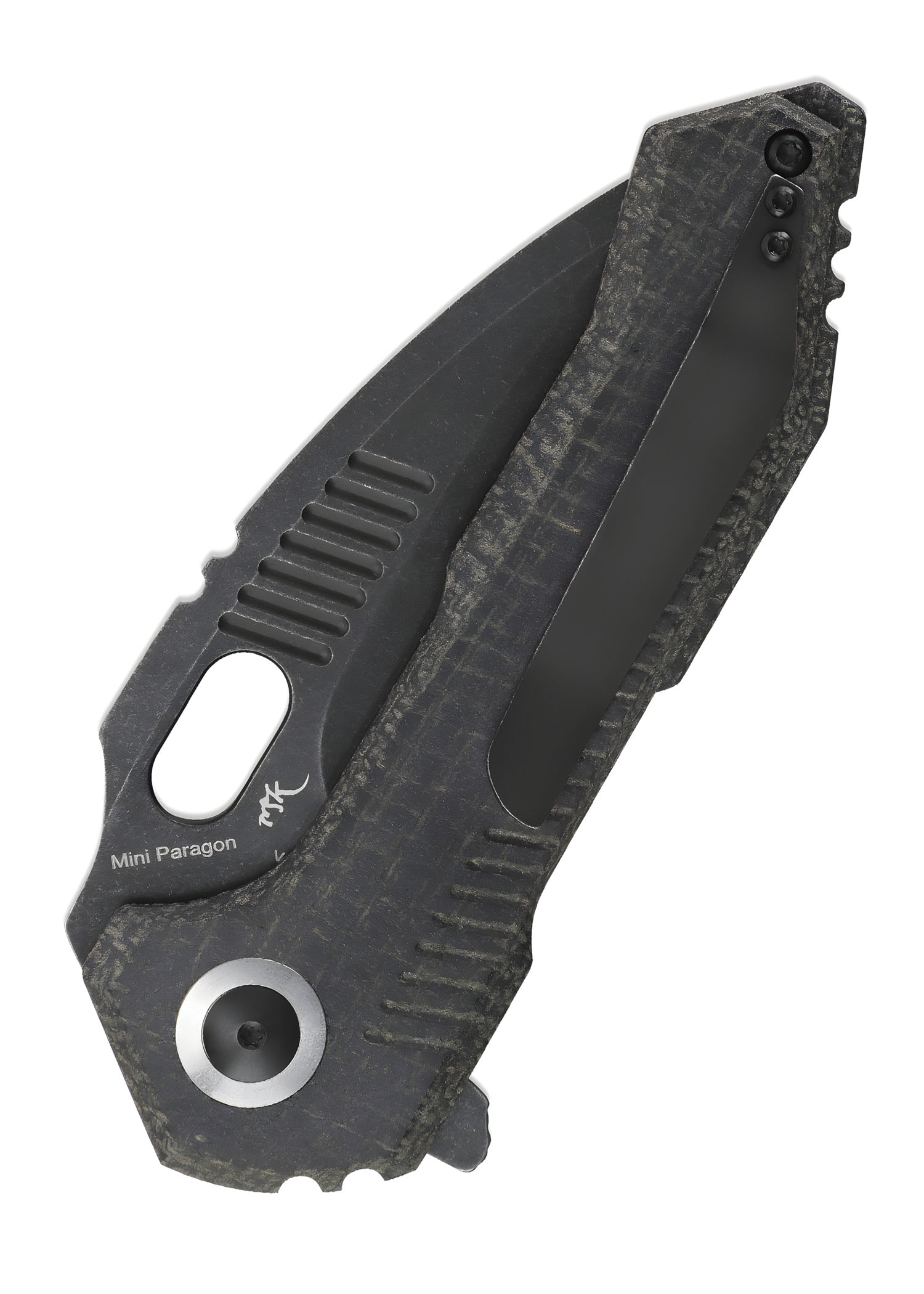 Imagen única de: Navaja Kizer Knives Mini Paragon, Micarta, Hoja Negra