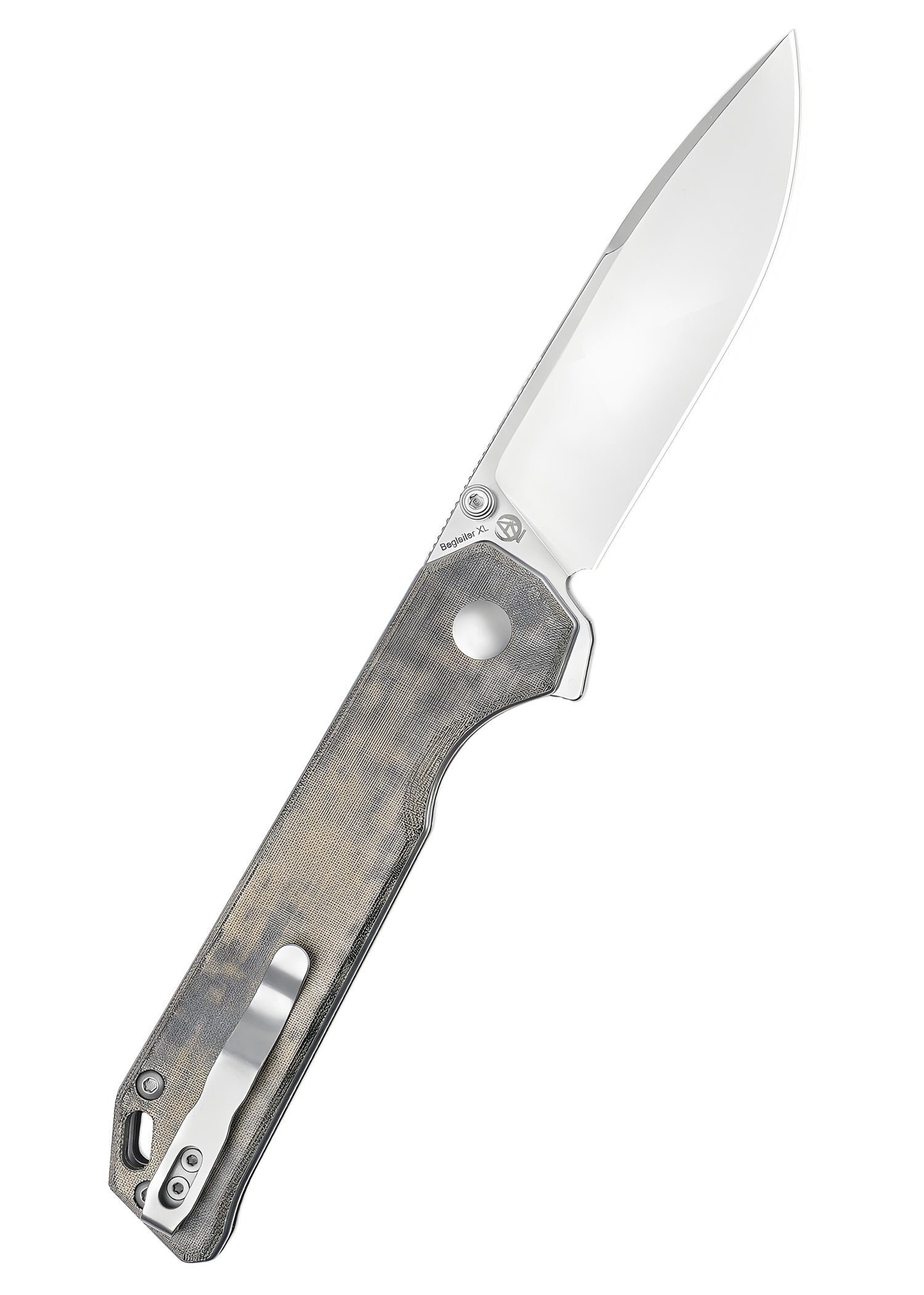 Imagen única de: Navaja Kizer Knives Compañera Xl, Micarta, Lavada A La Piedra