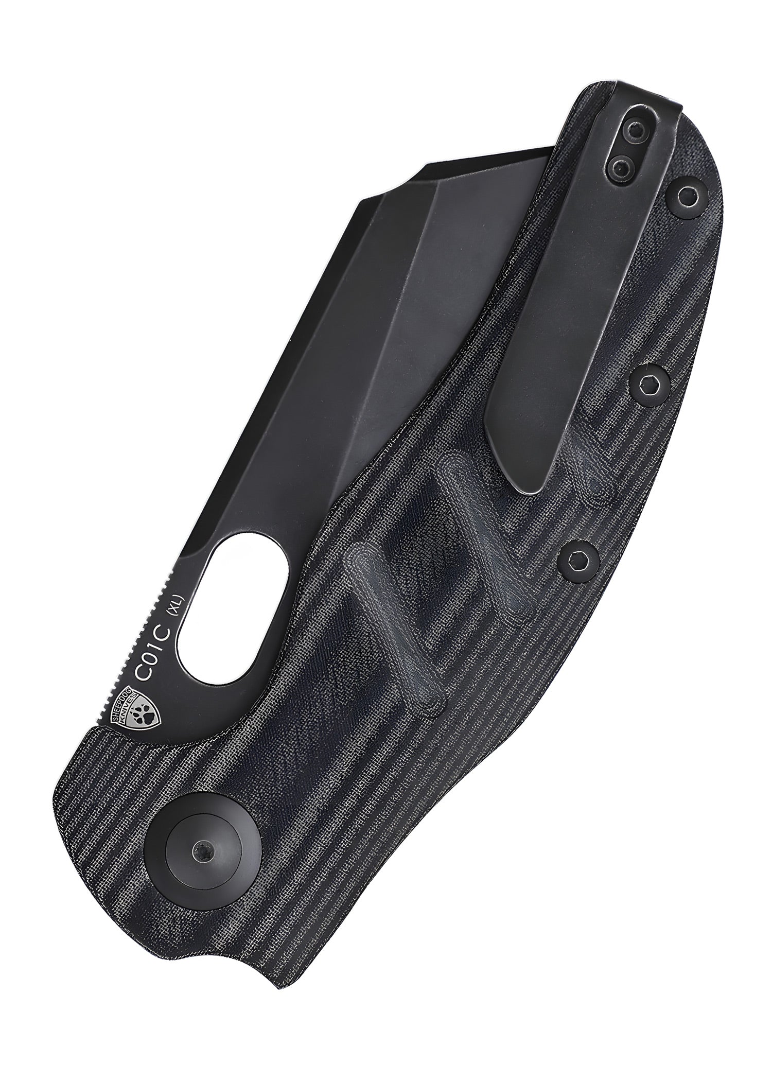 Imagen única de: Navaja Kizer Knives Sheepdog C01c Xl, Micarta, Hoja Negra