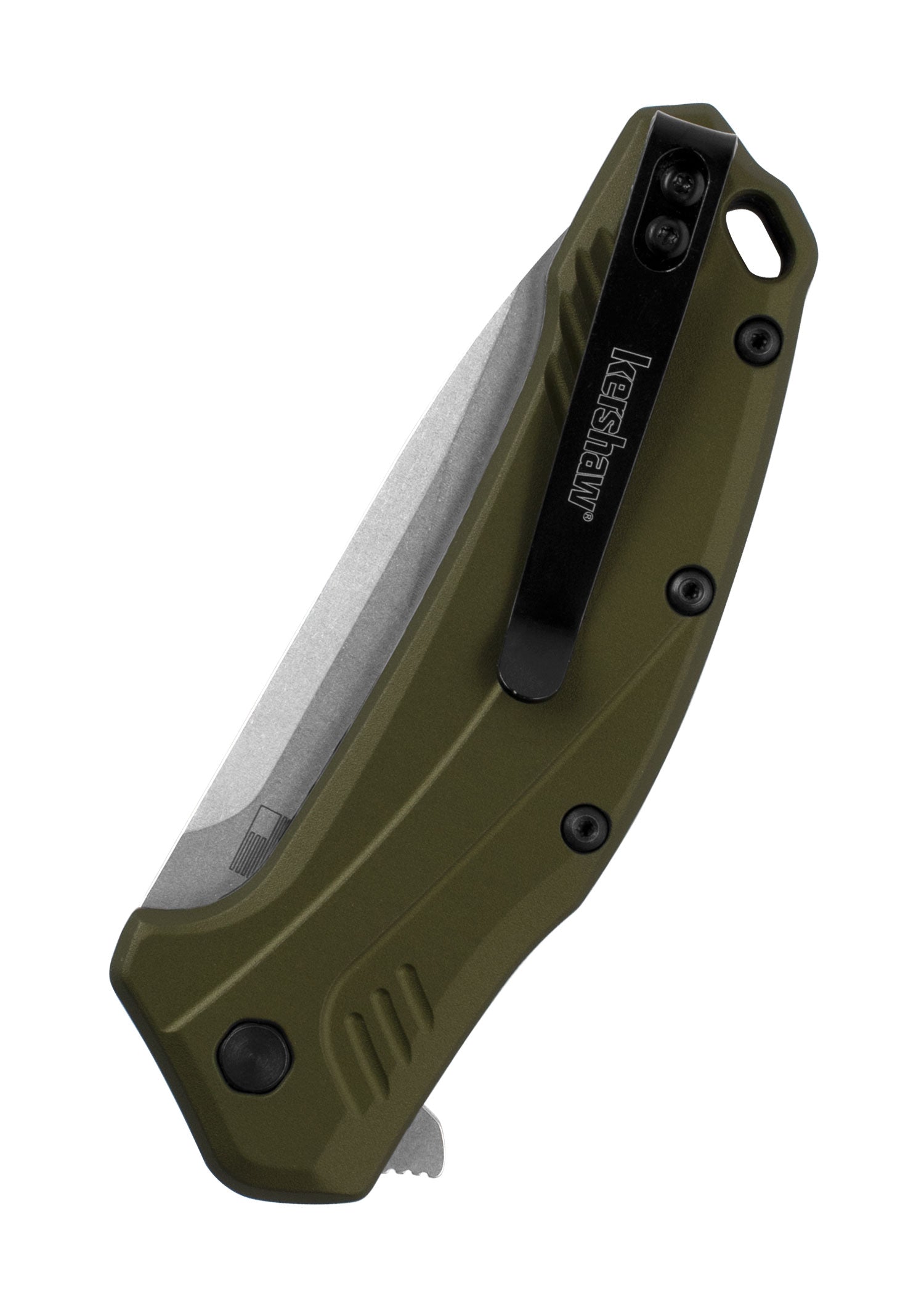 Imagen única de: Navaja Kershaw Link Oliva Aluminio