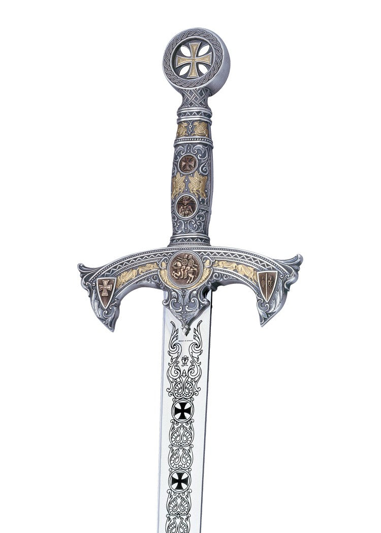 Imagen única de: Espada De Los Caballeros Templarios, Color Plata