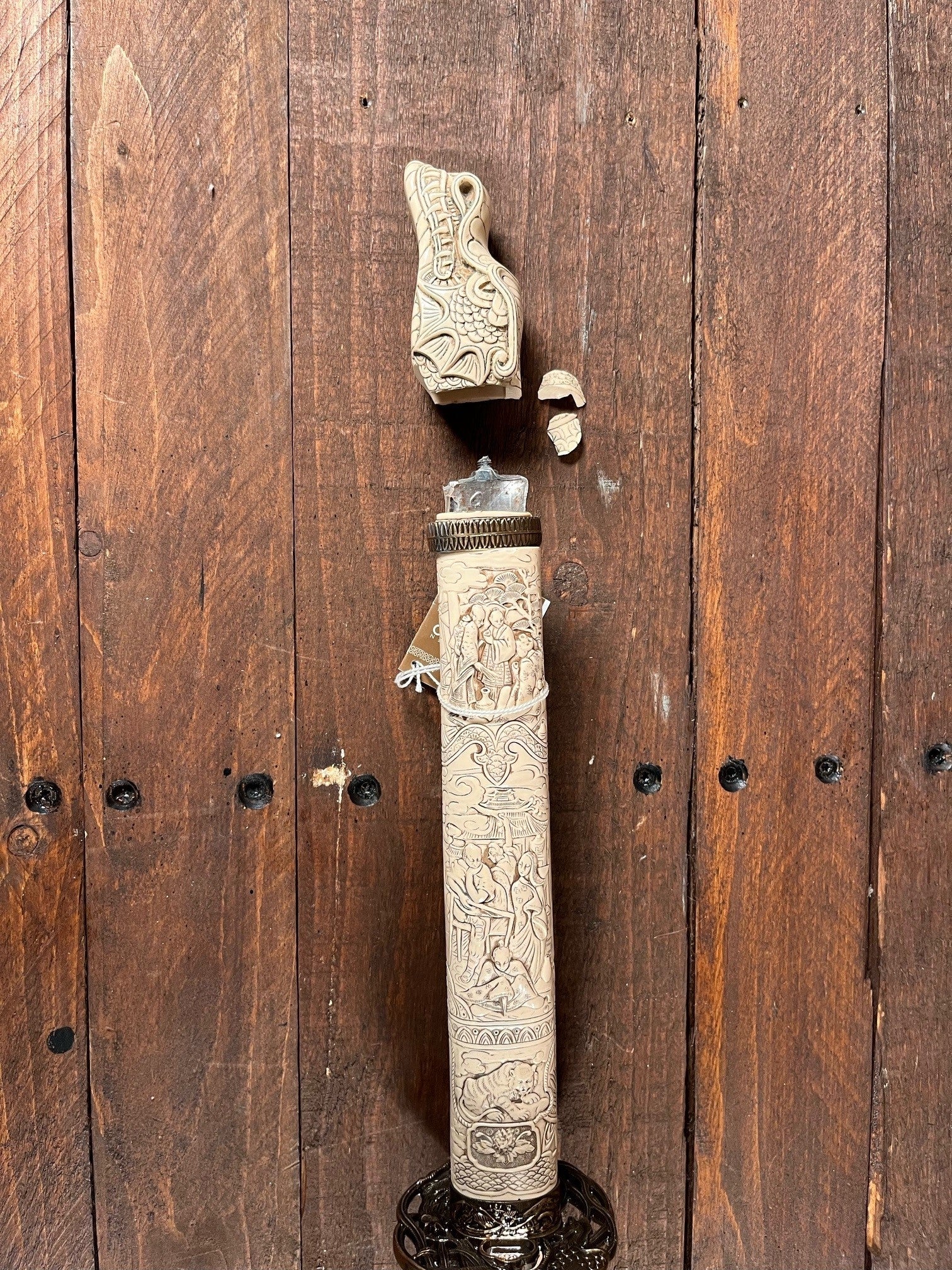 Imagen única de: Katana Inmortal Con Mango Aspecto Marfil, Con Ligeros Defectos