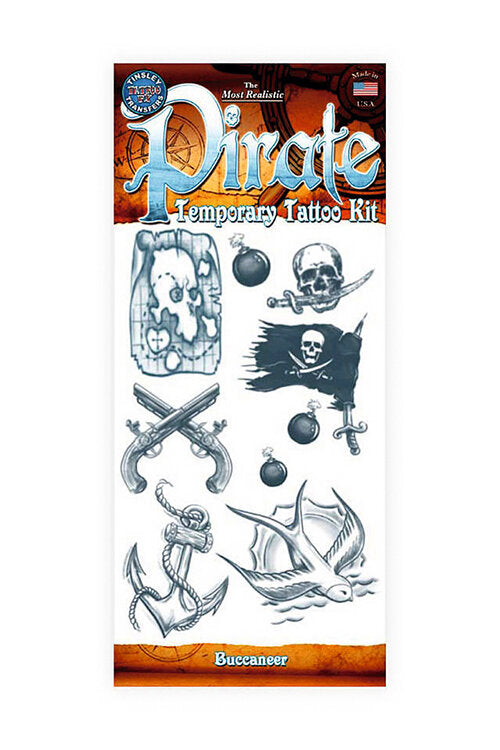 Imagen única de: Kit De Tatuaje Temporal Pirata Bucanero
