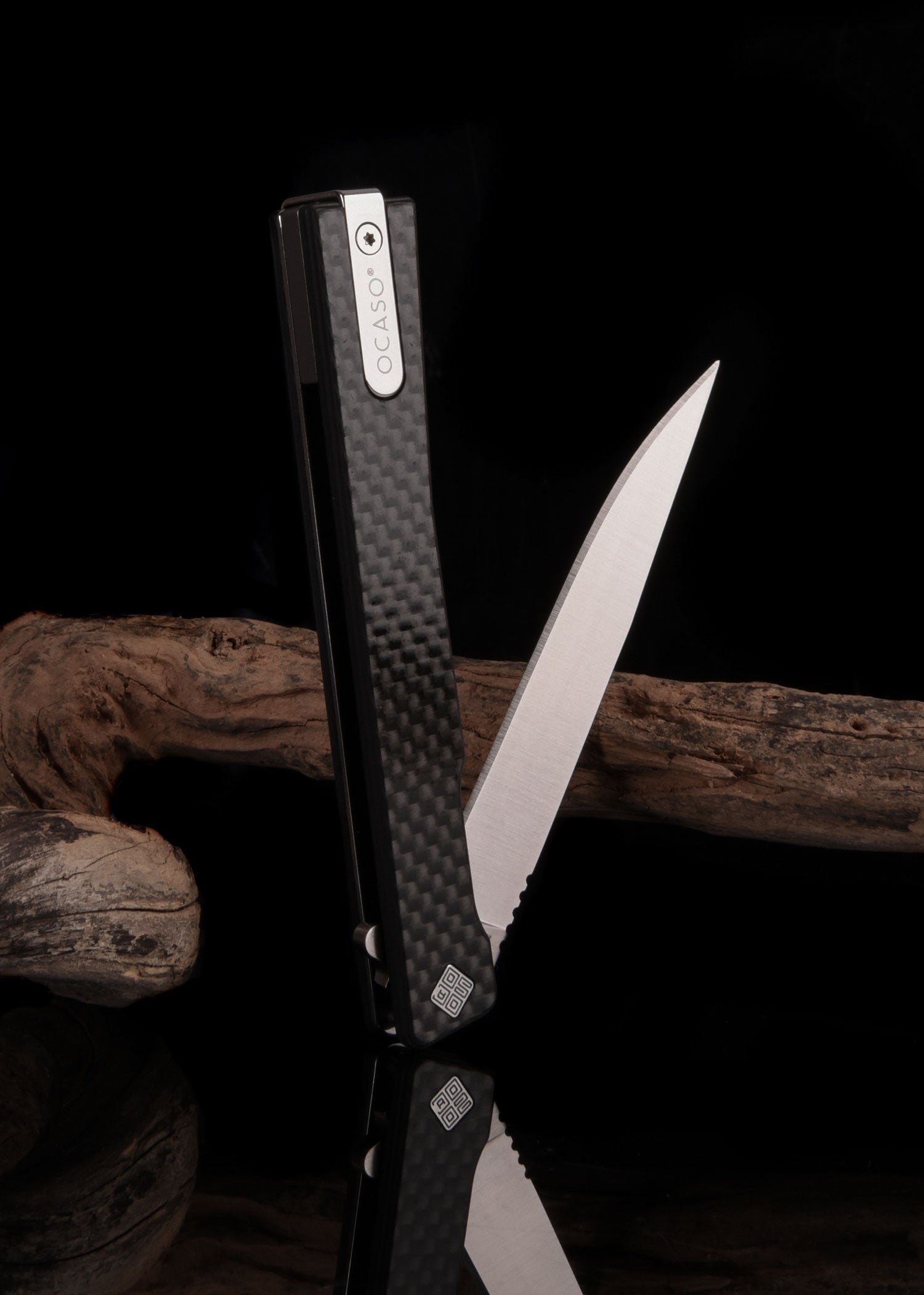 Imagen única de: Navaja De Bolsillo Solstice, Carbono, Acabado Satinado, Ocaso Cuchillos