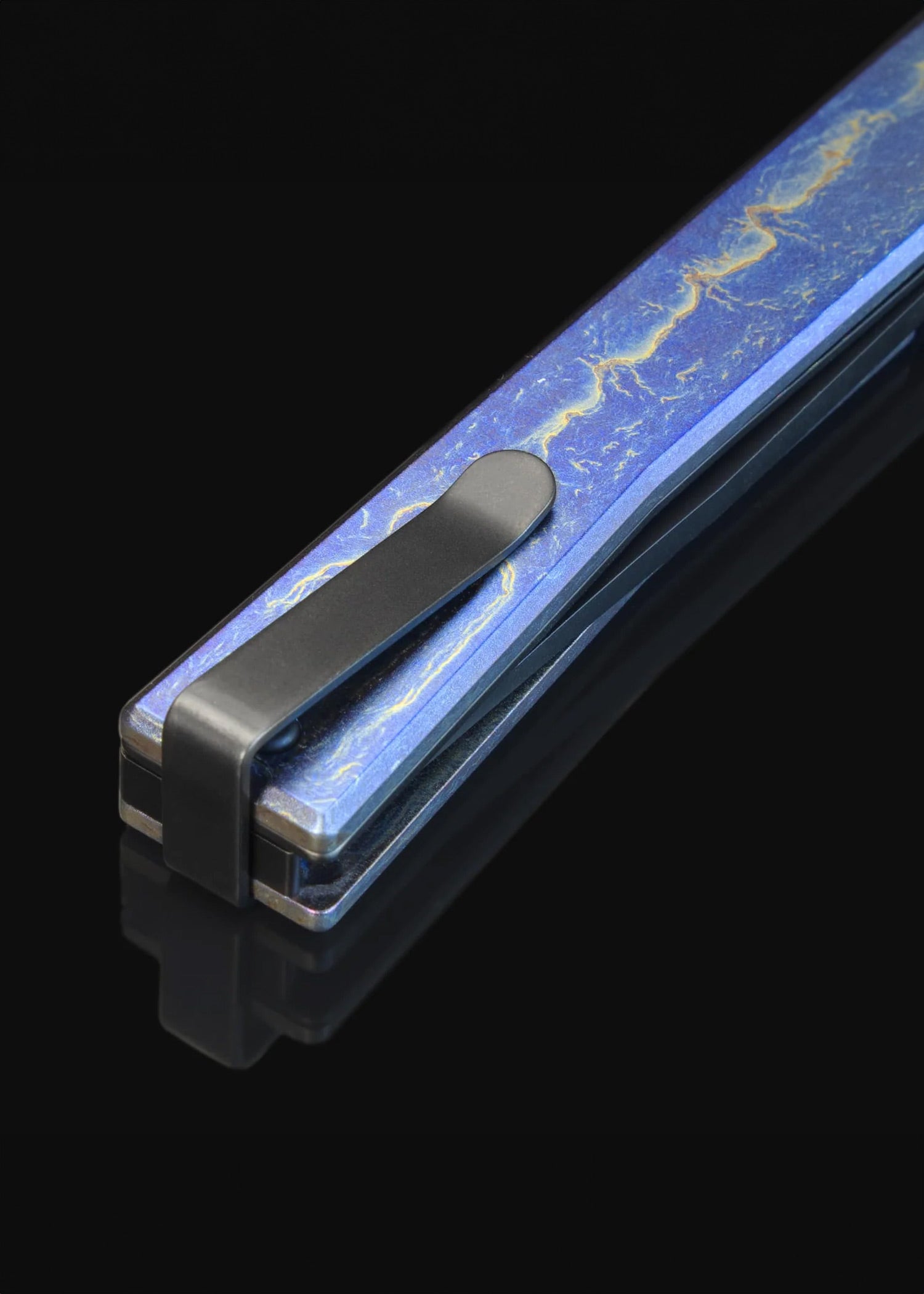 Imagen única de: Cuchillos Ocaso, Solstice Titanio Anodizado, Negro, Navaja De Bolsillo