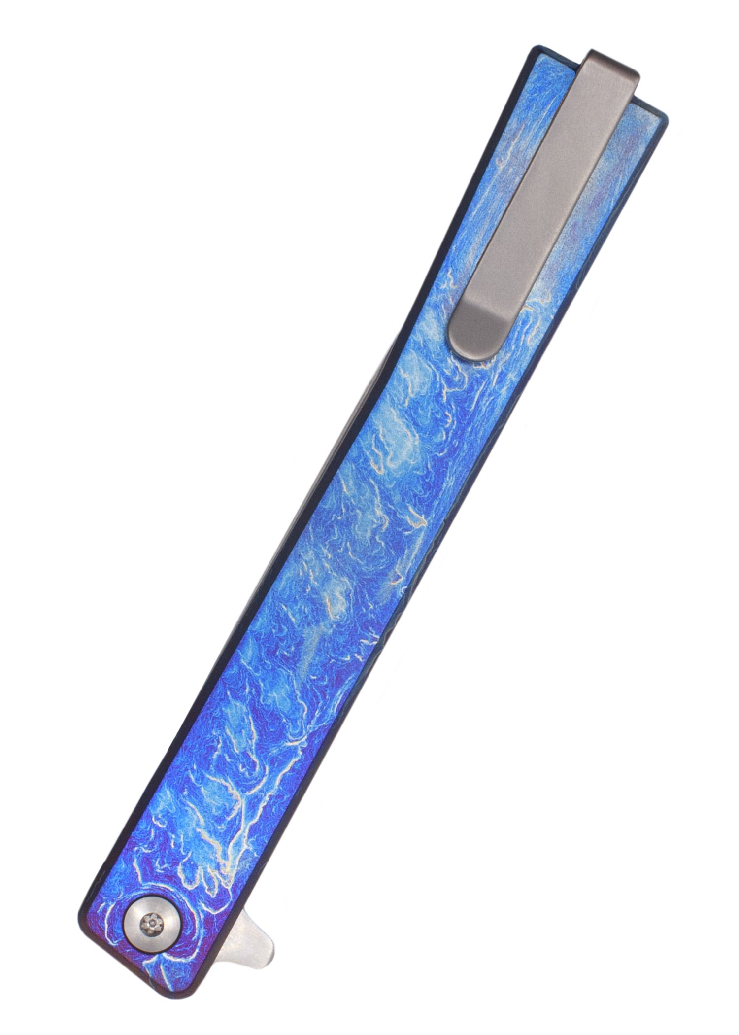 Imagen única de: Cuchillos Ocaso, Solsticio Titanio Anodizado, Acabado Satinado, Navaja De Bolsillo