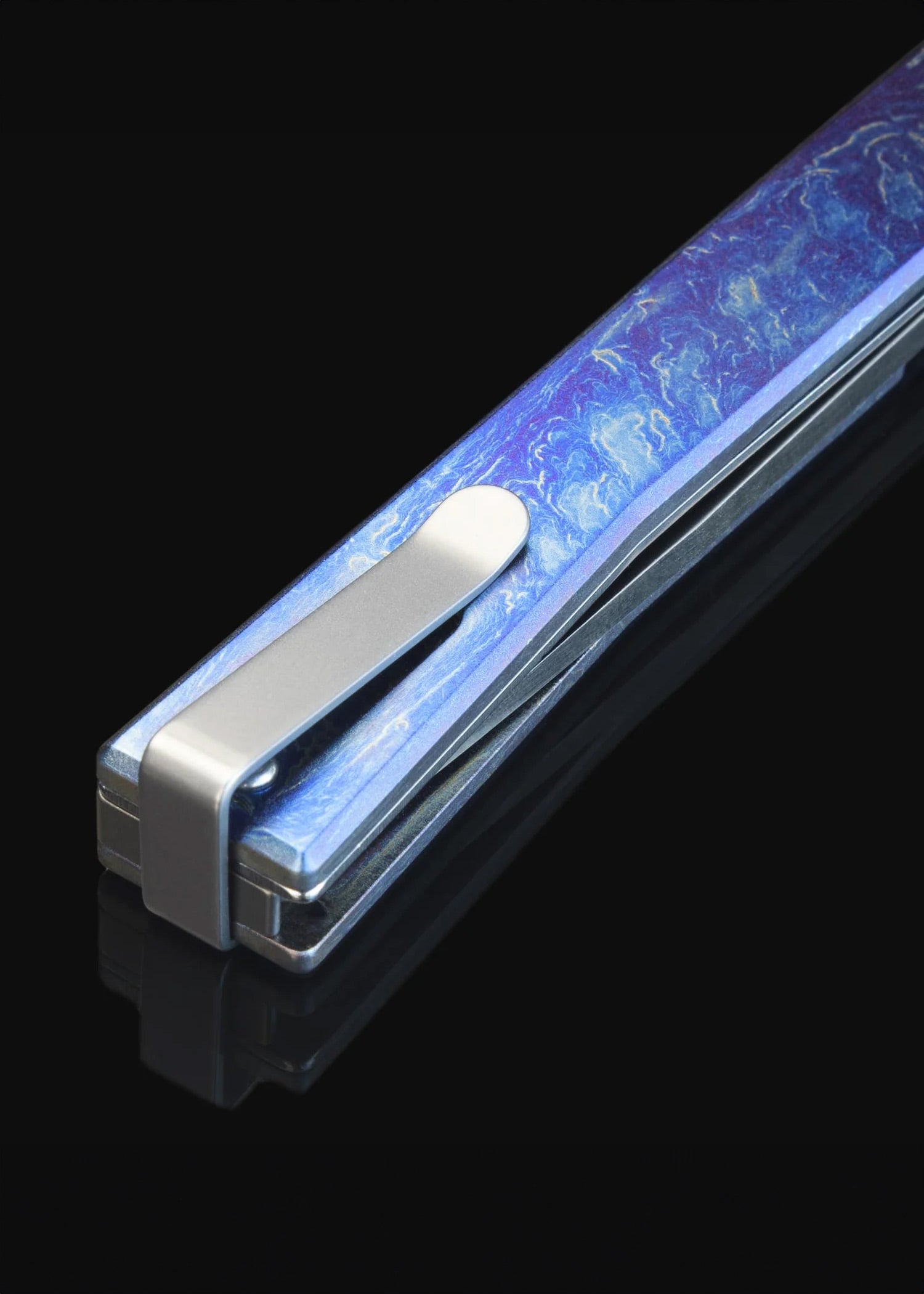 Imagen única de: Cuchillos Ocaso, Solsticio Titanio Anodizado, Acabado Satinado, Navaja De Bolsillo