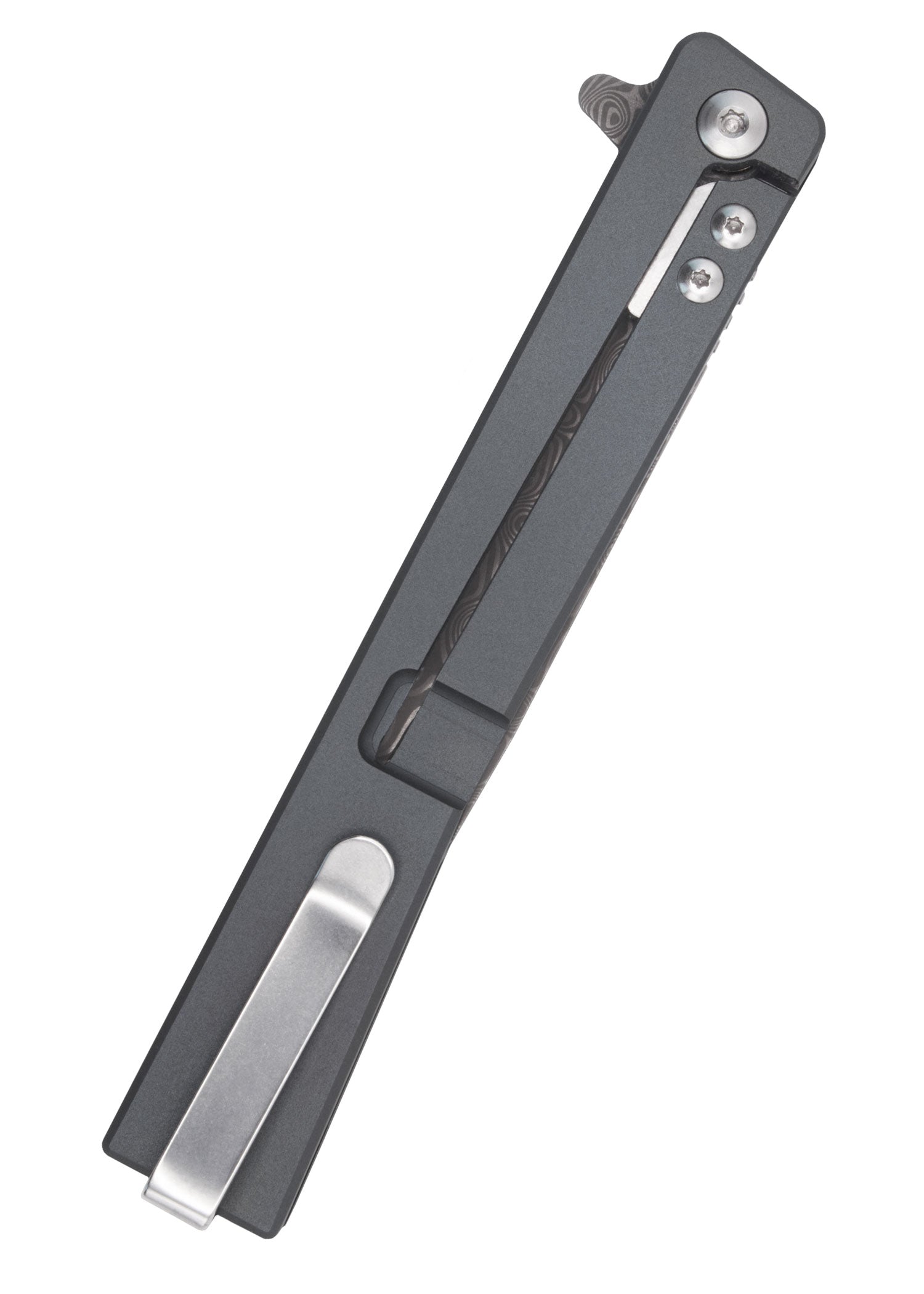 Imagen única de: Navaja De Bolsillo Solstice, Damasco, Roja, Ocaso Knives