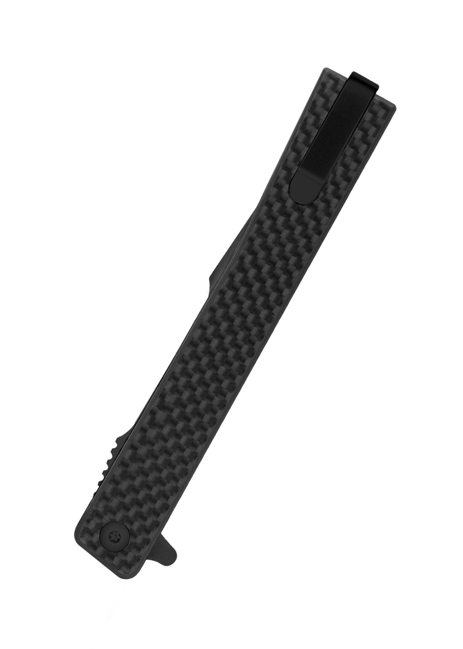 Imagen única de: Navaja De Bolsillo Solstice, Harpoon, Carbono, Negra, Ocaso Knives