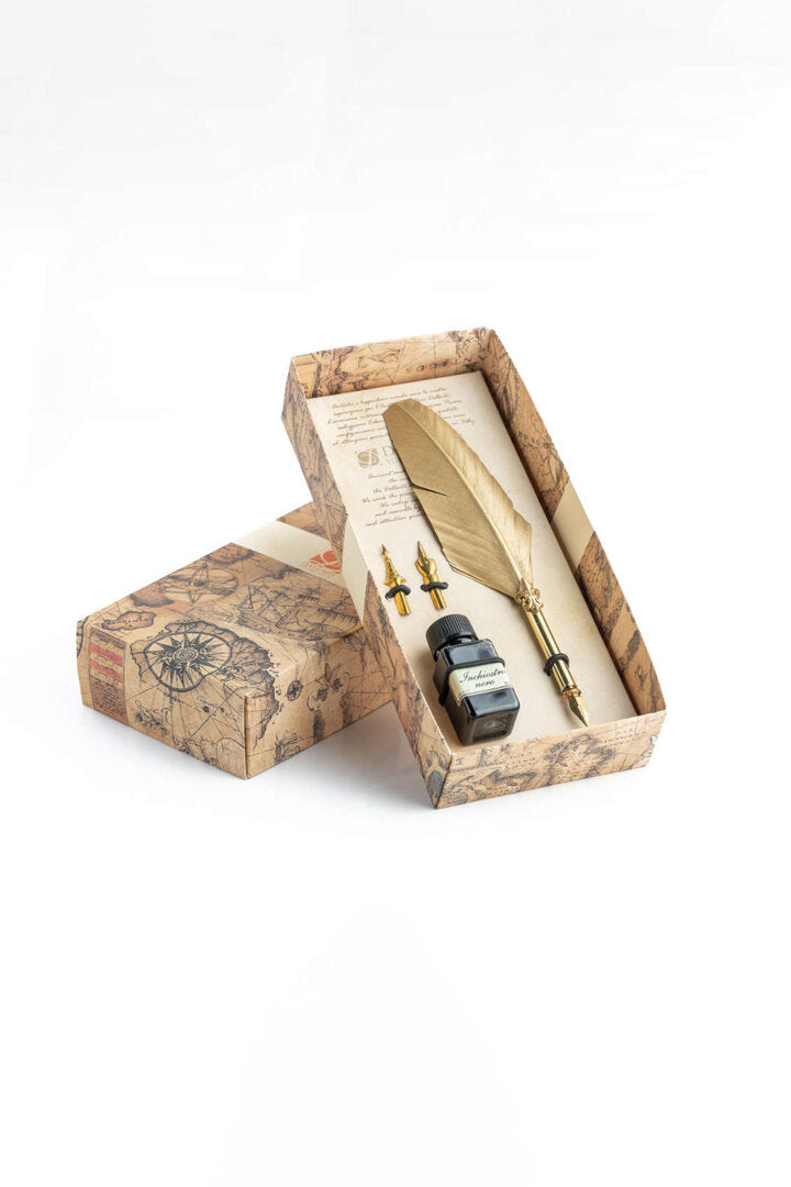 Imagen única de: Bolígrafo Pluma Dorada Lilly - Pequeño