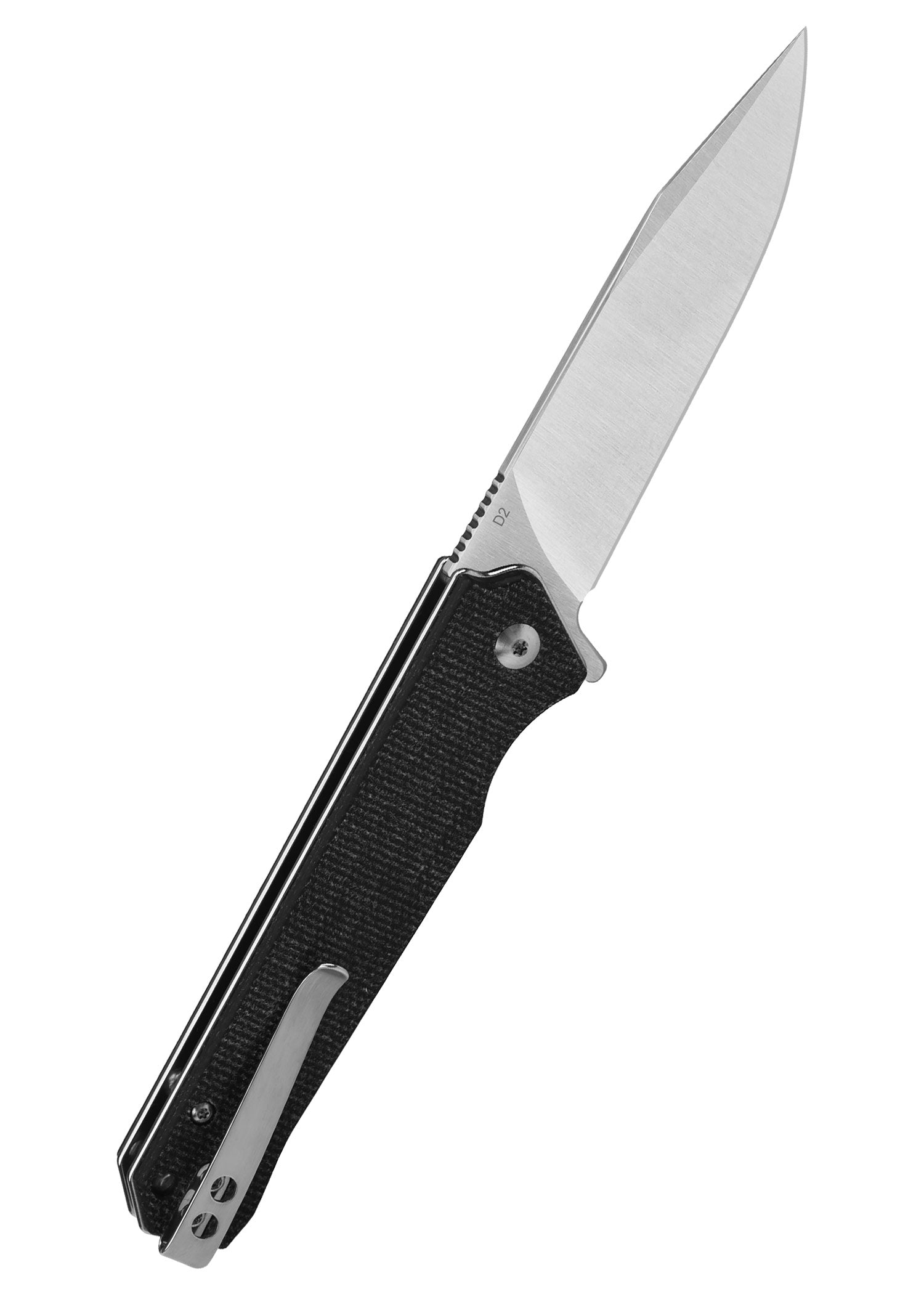 Imagen única de: Navaja Mamba V2, Hoja Satinada, Mango De Micarta Negra