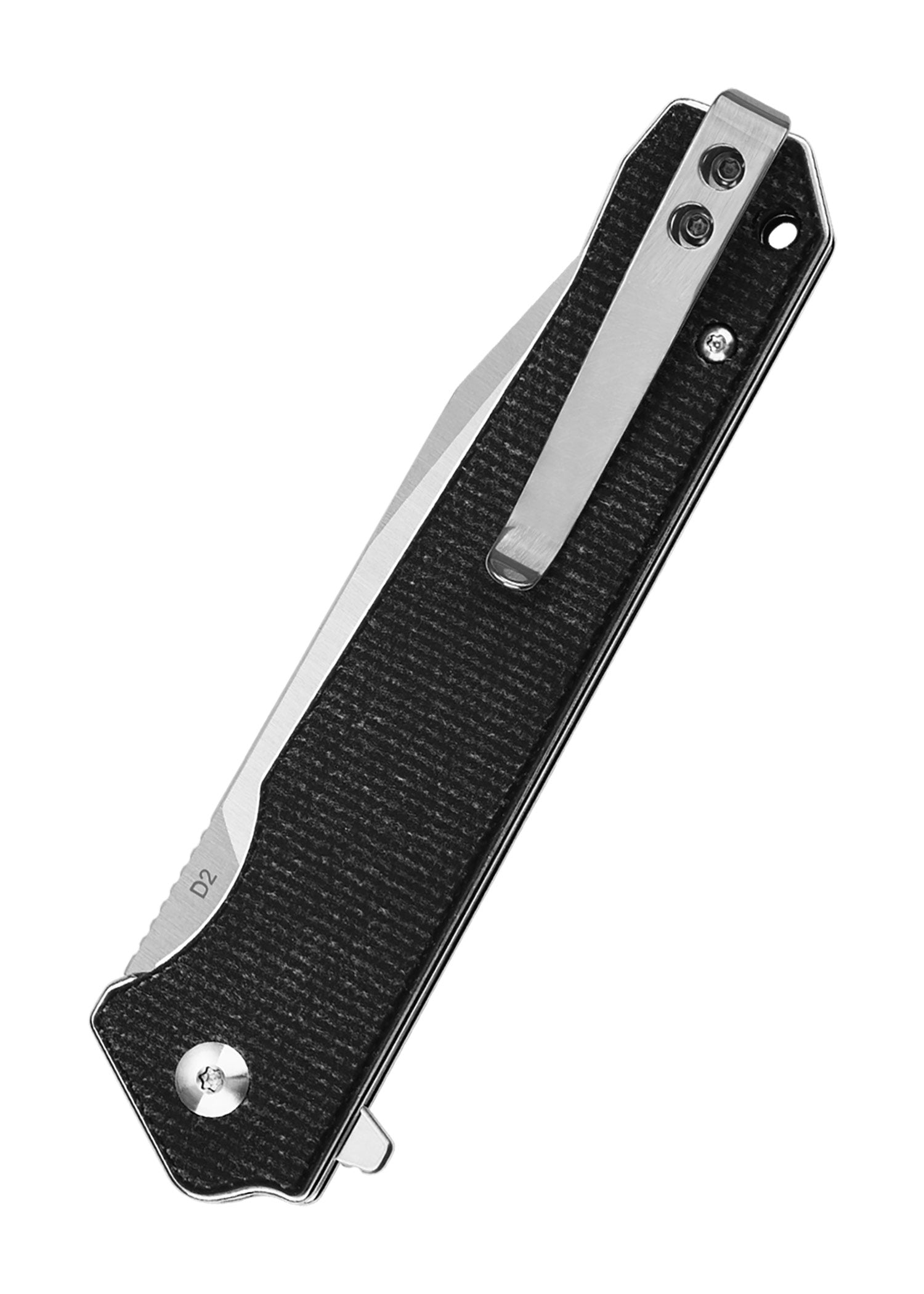 Imagen única de: Navaja Mamba V2, Hoja Satinada, Mango De Micarta Negra