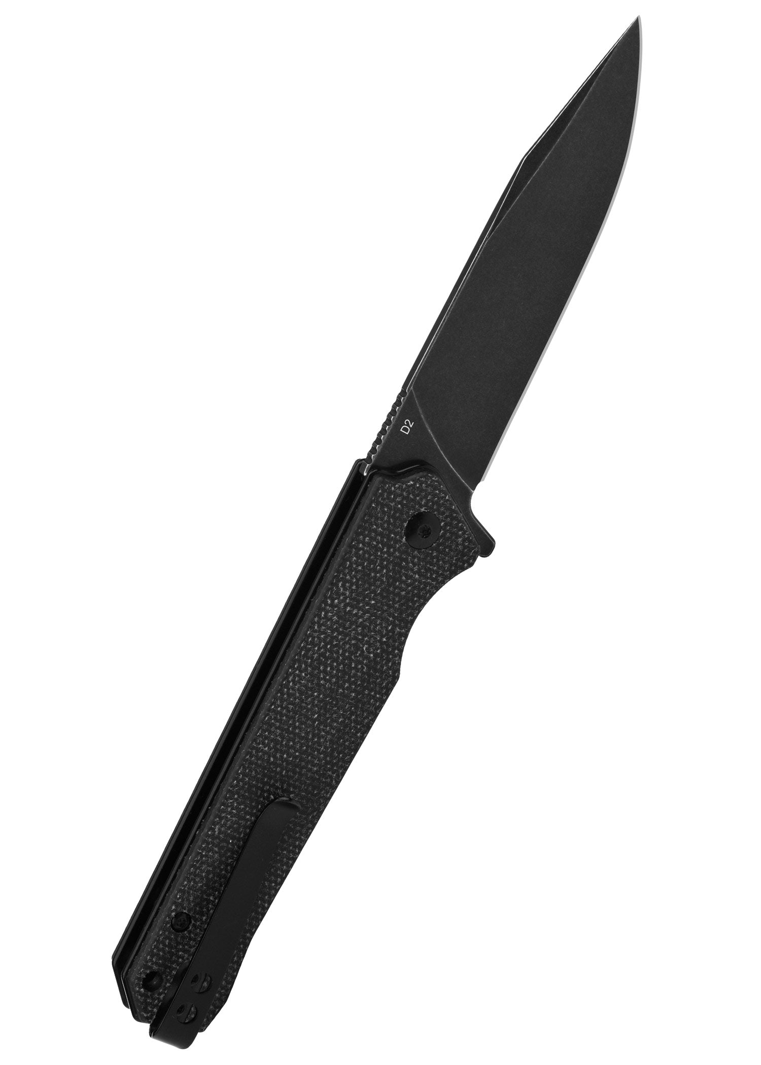 Imagen única de: Navaja De Bolsillo Mamba V2, Hoja Lavada A La Piedra Negra, Mango De Micarta Negra