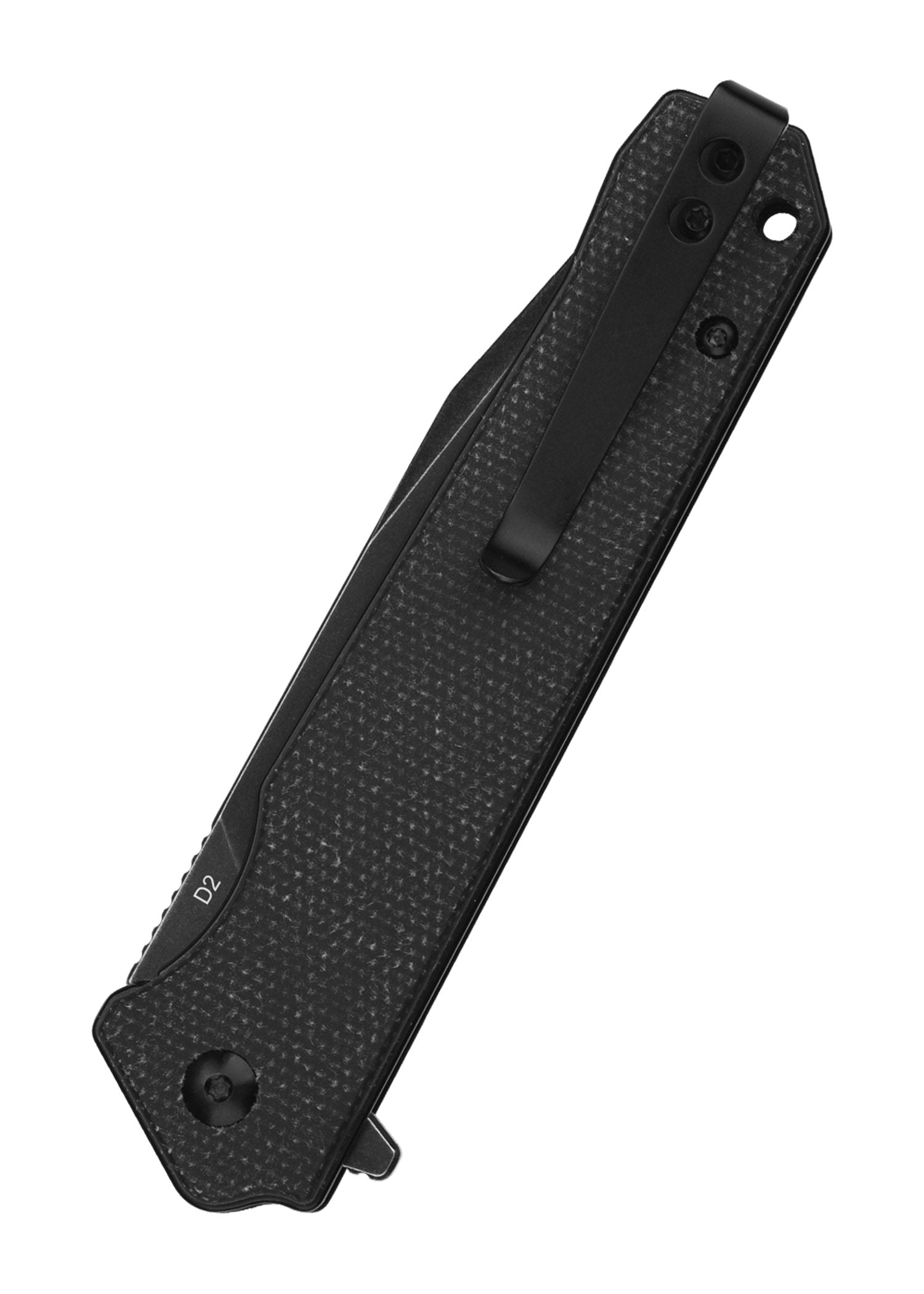 Imagen única de: Navaja De Bolsillo Mamba V2, Hoja Lavada A La Piedra Negra, Mango De Micarta Negra