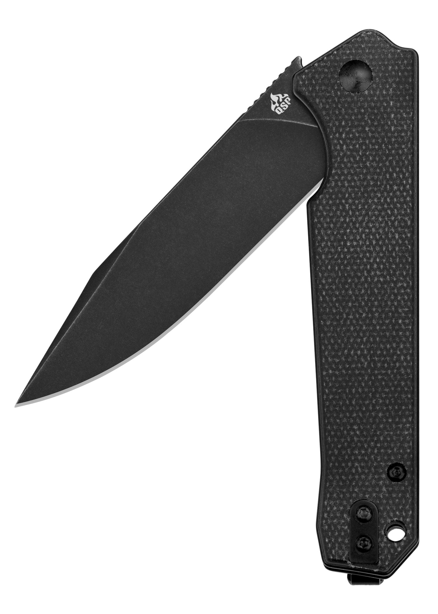 Imagen única de: Navaja De Bolsillo Mamba V2, Hoja Lavada A La Piedra Negra, Mango De Micarta Negra