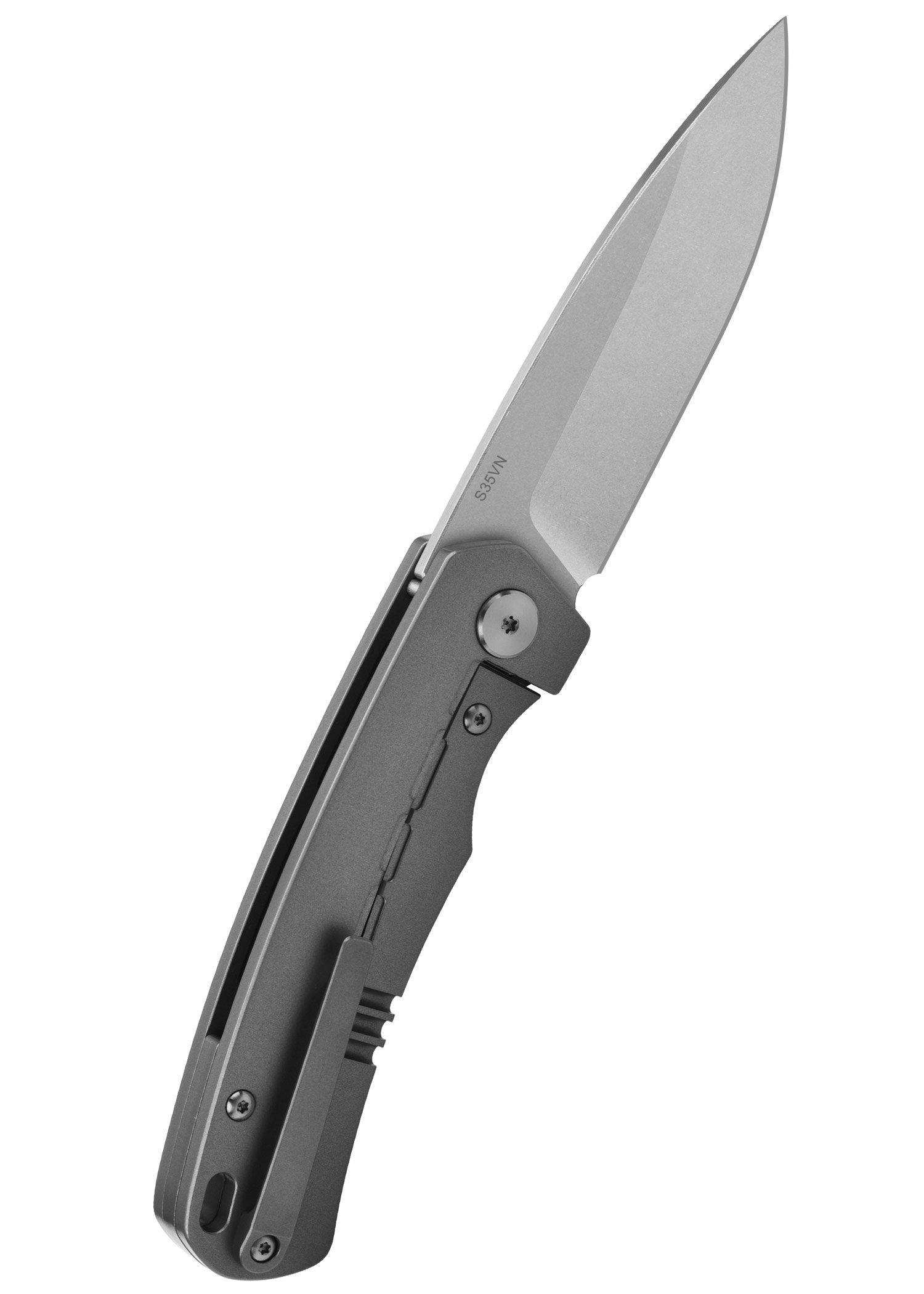 Imagen única de: Navaja De Bolsillo Puffin - Hoja Lavada A La Piedra, Mango De Titanio Granallado