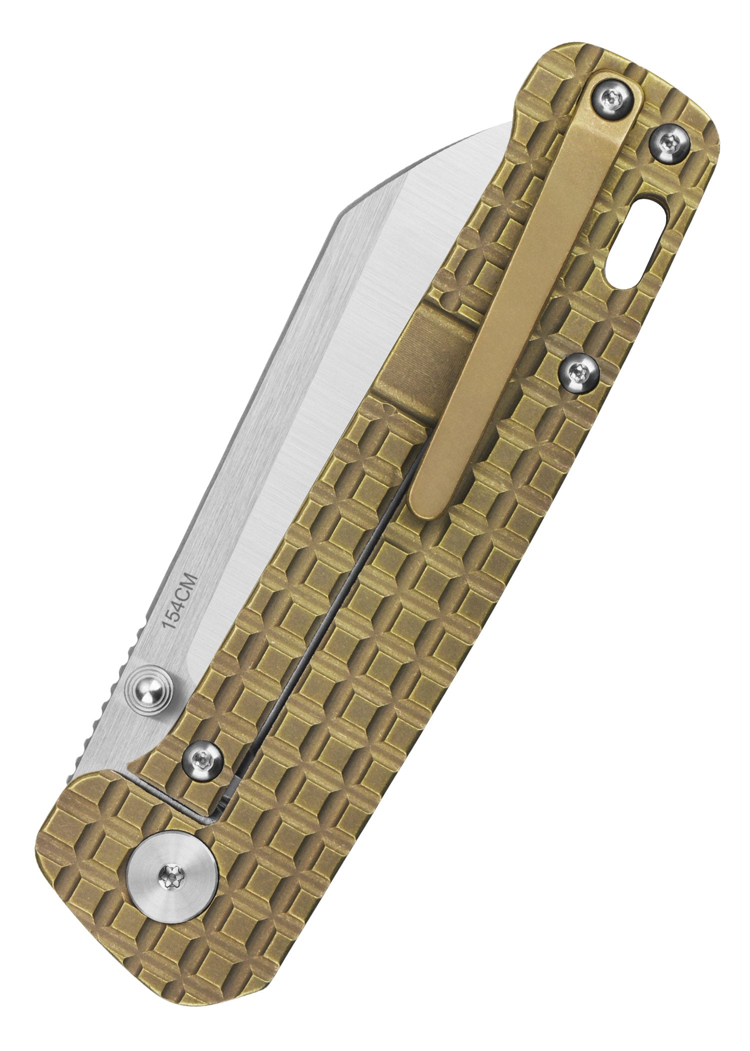 Imagen única de: Navaja Penguin, Hoja Satinada Bicolor, Mango De Titanio Bronce