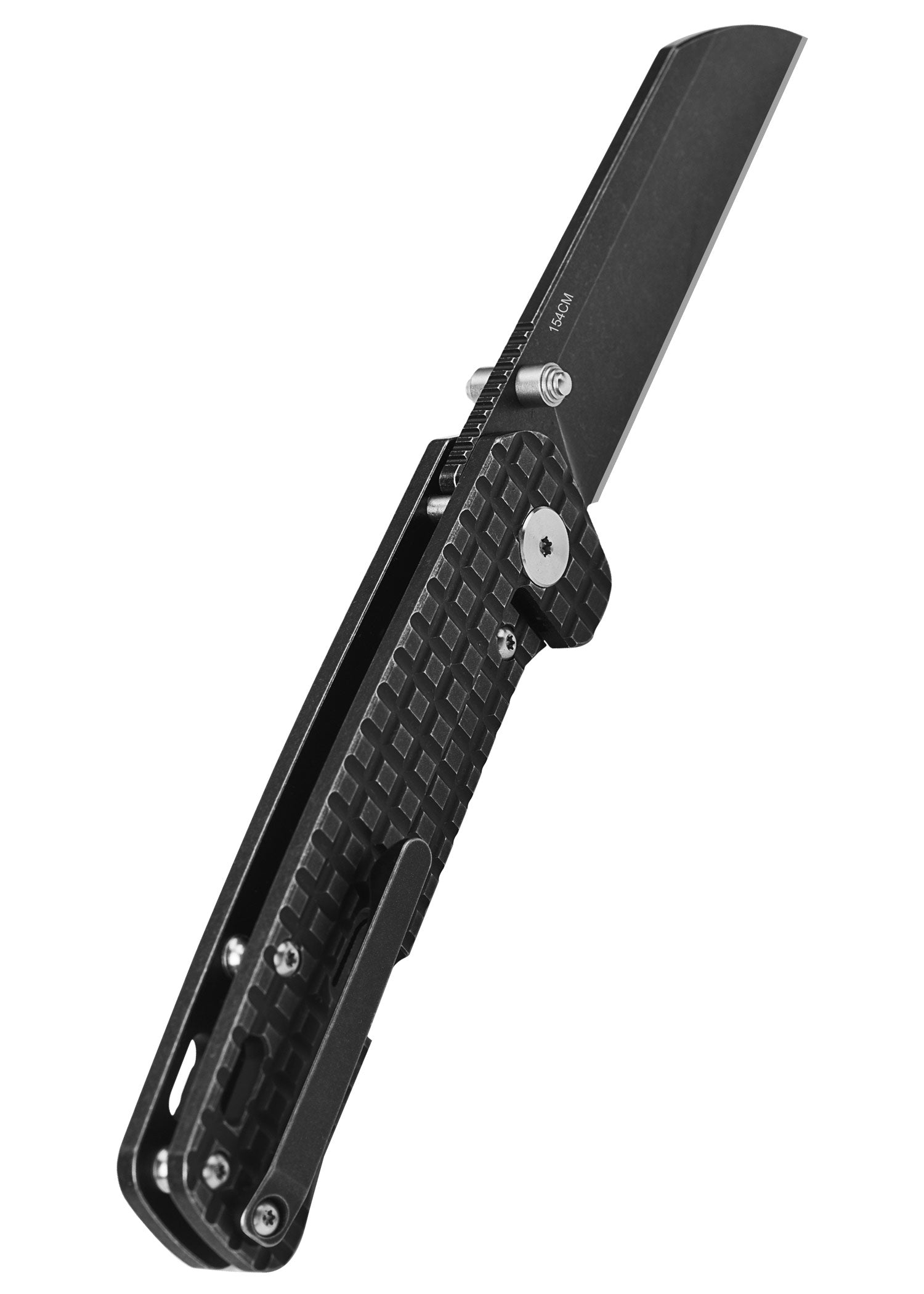 Imagen única de: Navaja De Bolsillo Penguin, Hoja Lavada A La Piedra Negra De 154Cm, Mango De Titanio Negro