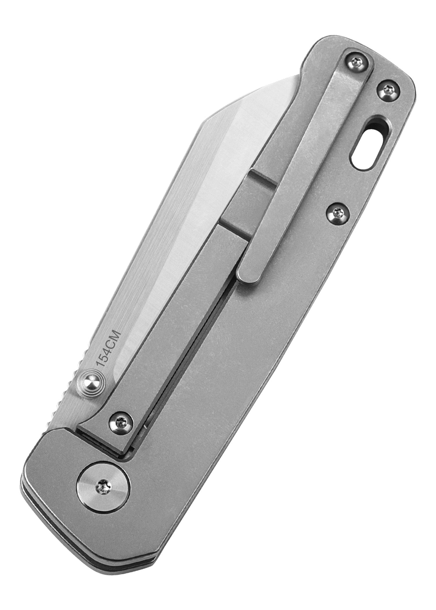 Imagen única de: Navaja Penguin, Hoja Satinada 154Cm, Mango De Titanio Lavado A La Piedra