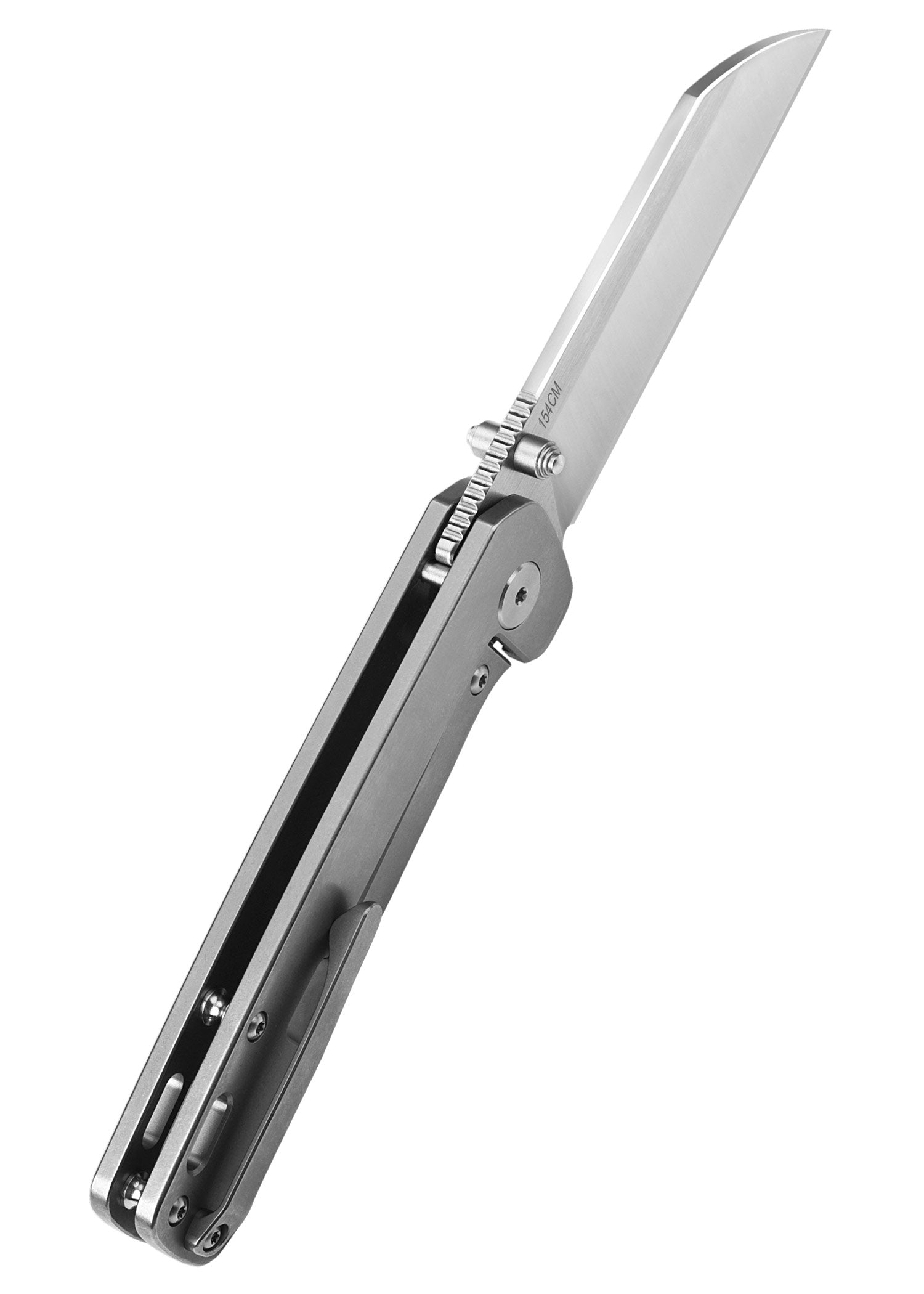 Imagen única de: Navaja Penguin, Hoja Satinada 154Cm, Mango De Titanio Lavado A La Piedra