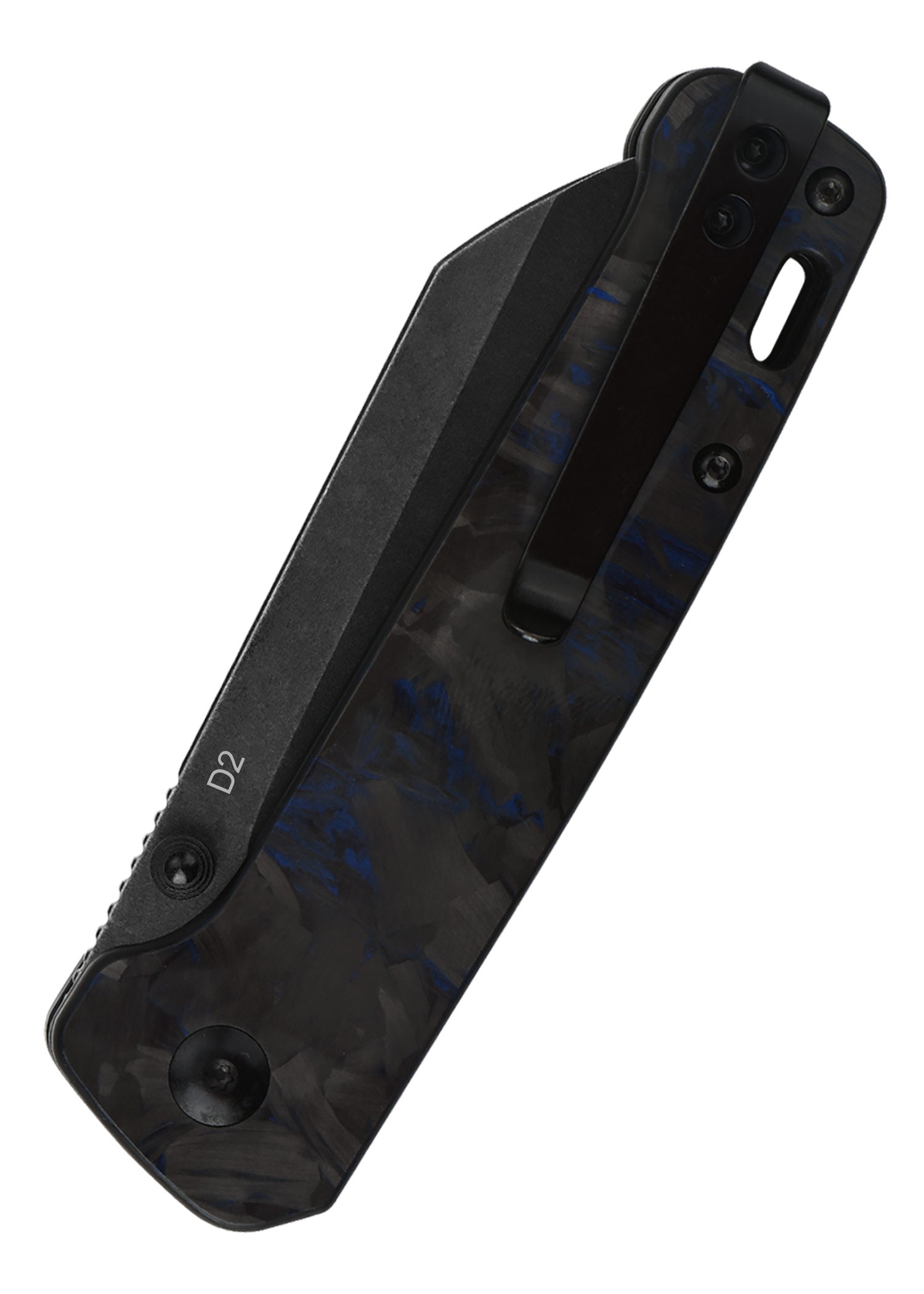 Imagen única de: Navaja Penguin, Hoja D2 Lavada A La Piedra Negra, G10 Con Inserción De Carbono