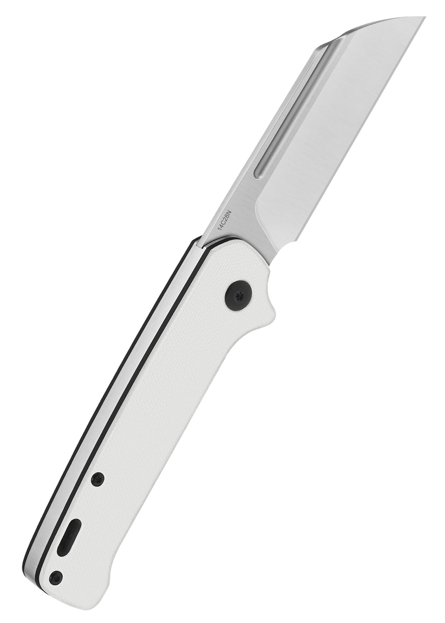 Imagen única de: Navaja De Bolsillo Qsp Penguin Slip Joint Mango G10, Blanca
