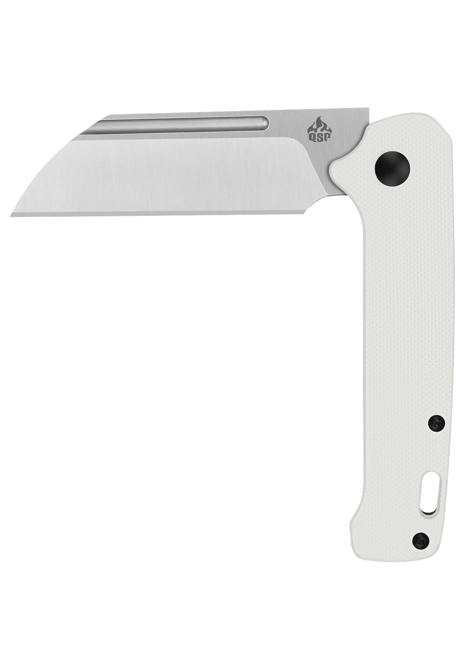 Imagen única de: Navaja De Bolsillo Qsp Penguin Slip Joint Mango G10, Blanca