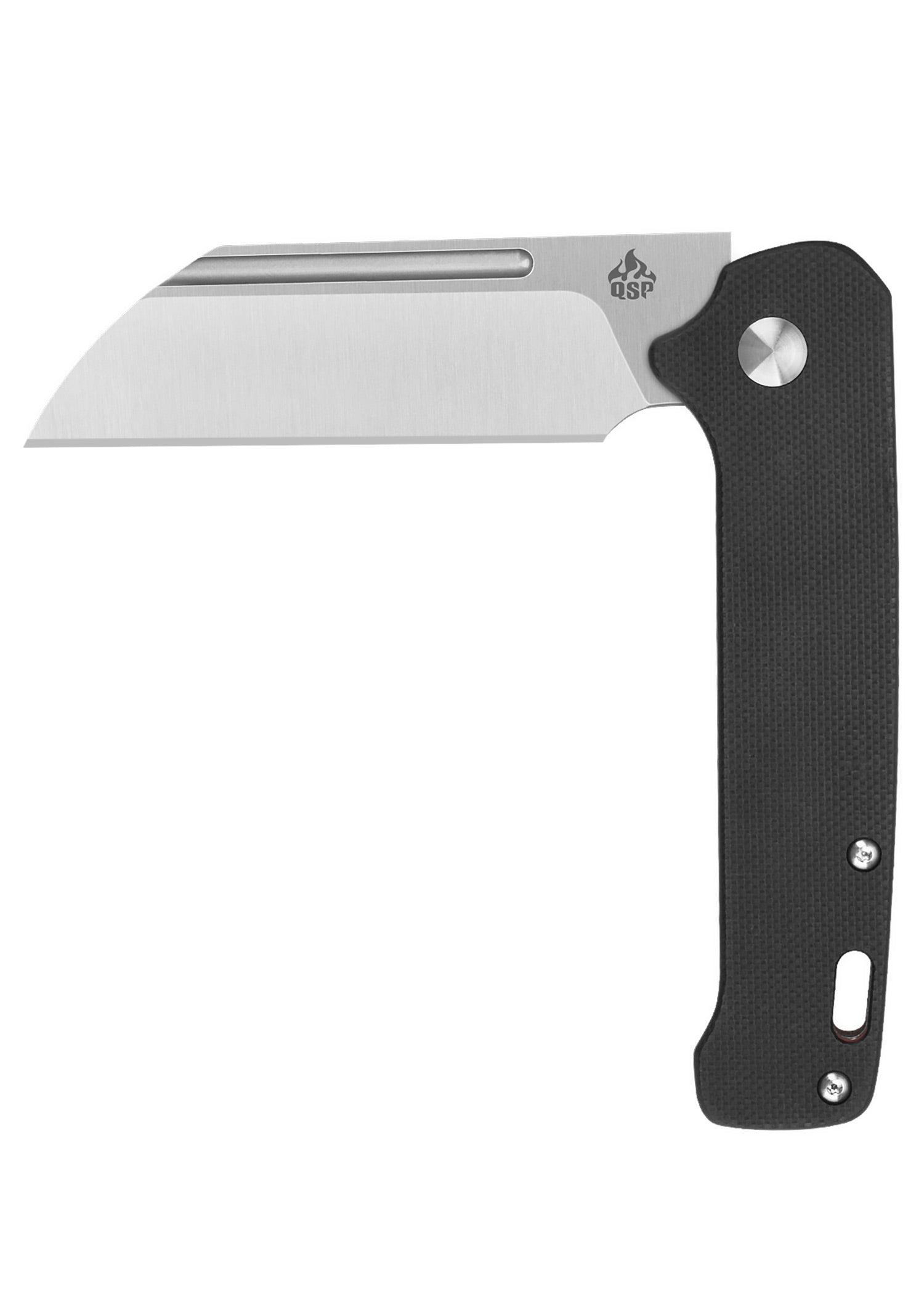 Imagen única de: Navaja De Bolsillo Qsp Penguin Slip Joint, Mango Negro G10