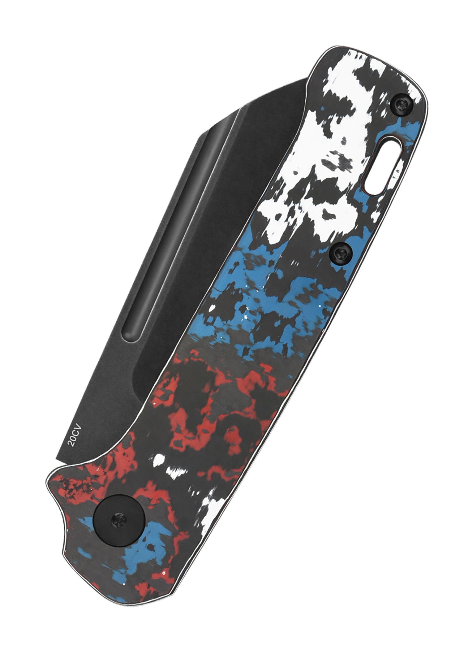 Imagen única de: Navaja De Bolsillo Qsp Penguin Slip Joint, Fat Carbon, Azul, Roja