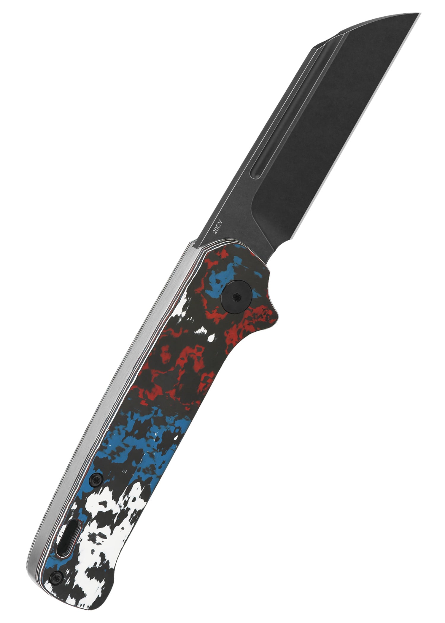 Imagen única de: Navaja De Bolsillo Qsp Penguin Slip Joint, Fat Carbon, Azul, Roja